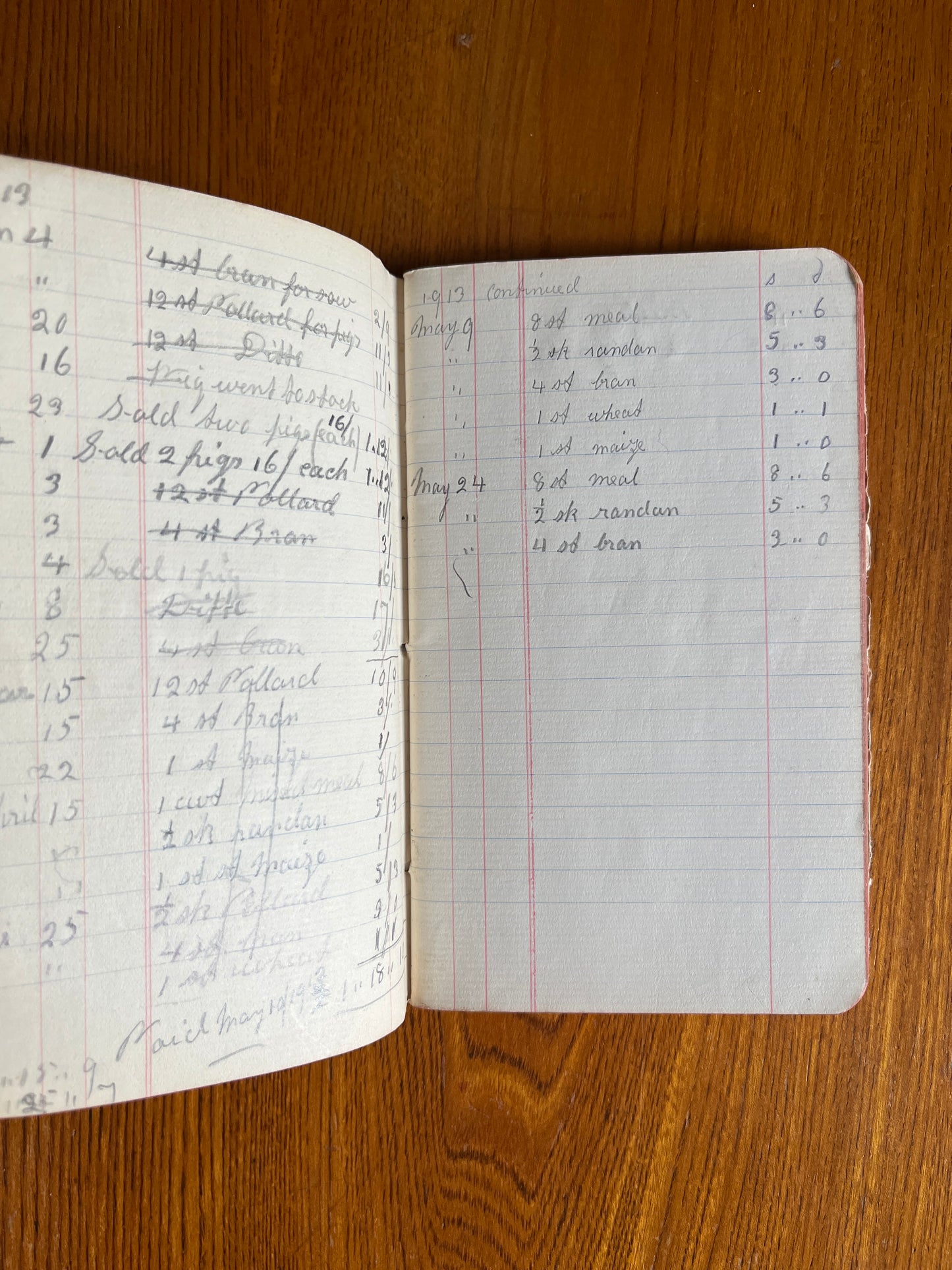 A Boys Notebook from 1904. Contains religious and devotional musings as well as recipes.