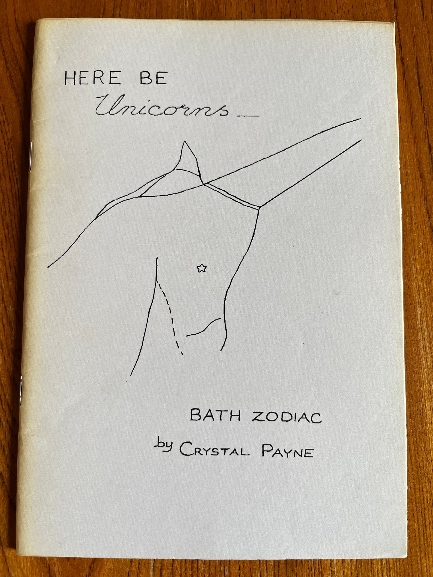 Here Be Unicorns: Bath Zodiac - Crystal Payne (Rare Zine 1992)