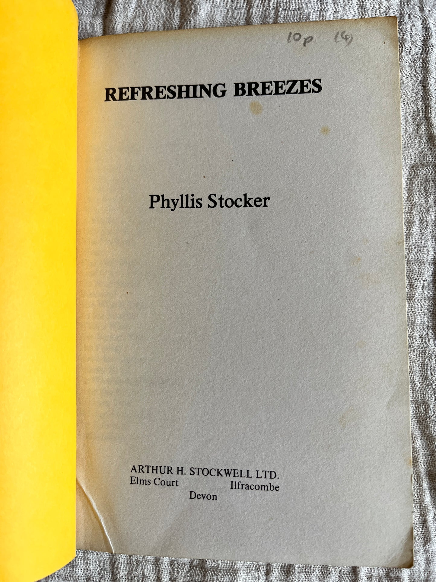 Refreshing Breezes - Phyllis Stocker and Spiritualist Hymn Sheet