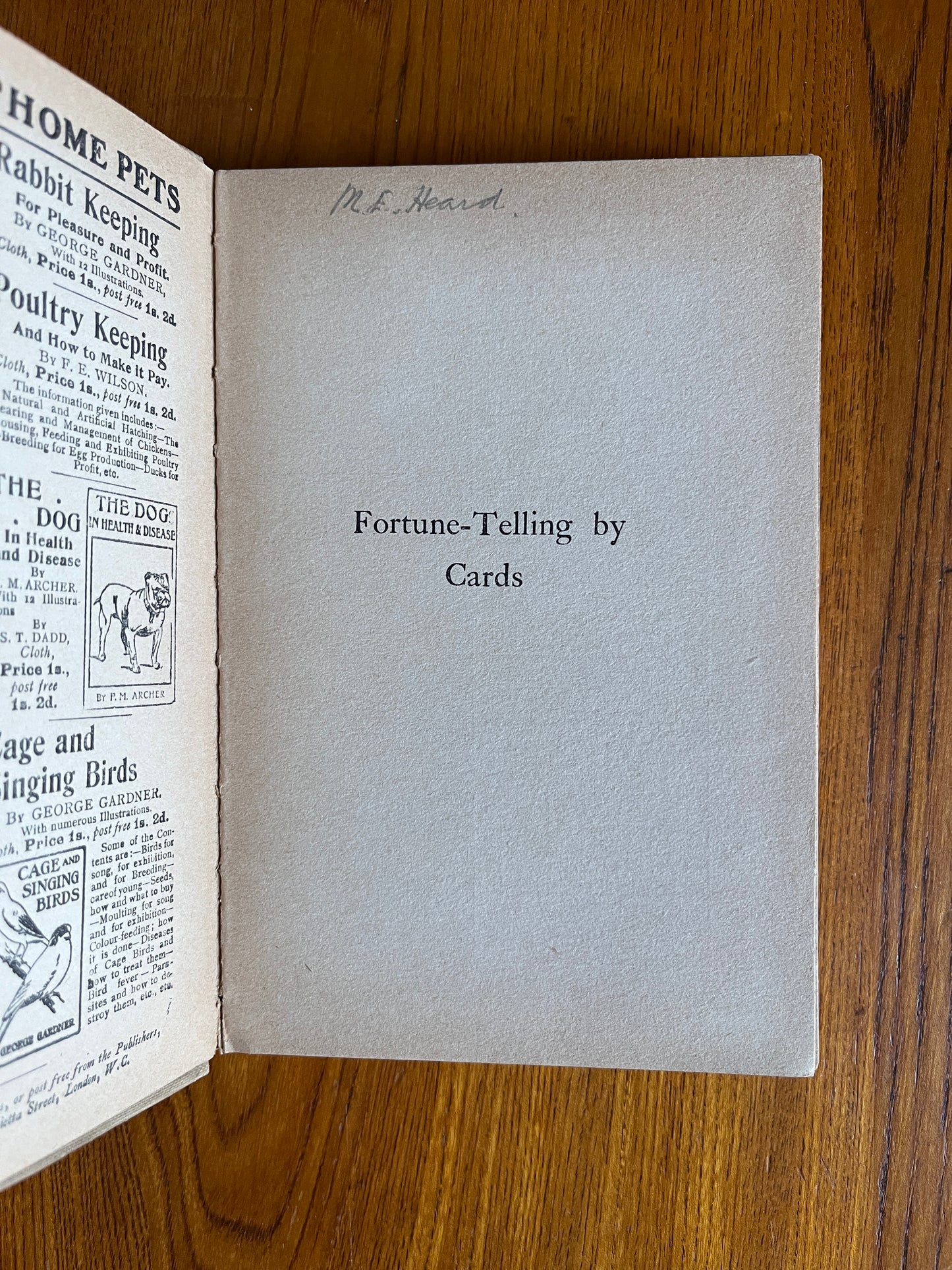 Fortune Telling by Cards – Profesor P. R. S. Foli (Third Impression)