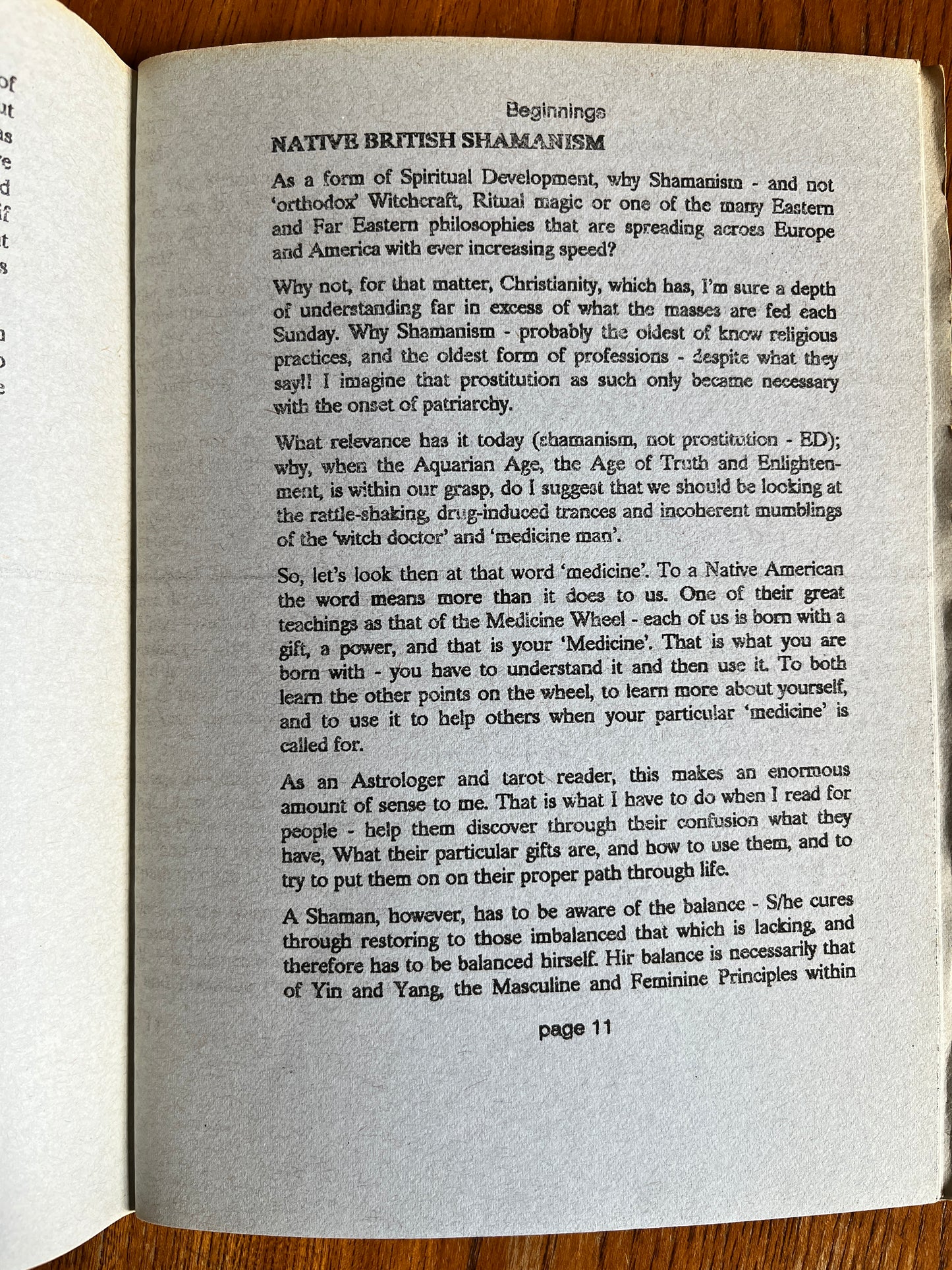 Beginnings... - Richard Westwood (Neopagan Zine, RARE)
