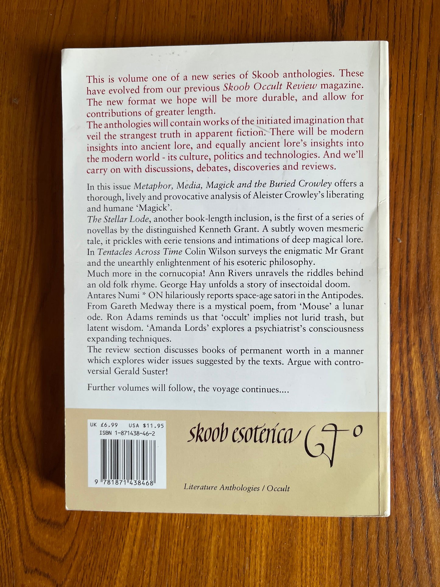 Skoob Esoterica Anthology – The Occult Review