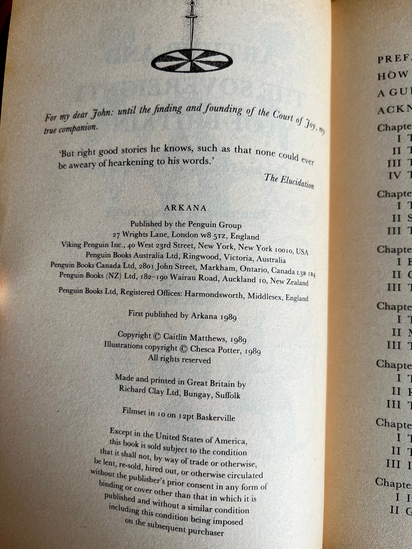 Arthur and the Sovereignty of Britain - Caitlin Matthews (First Edition)