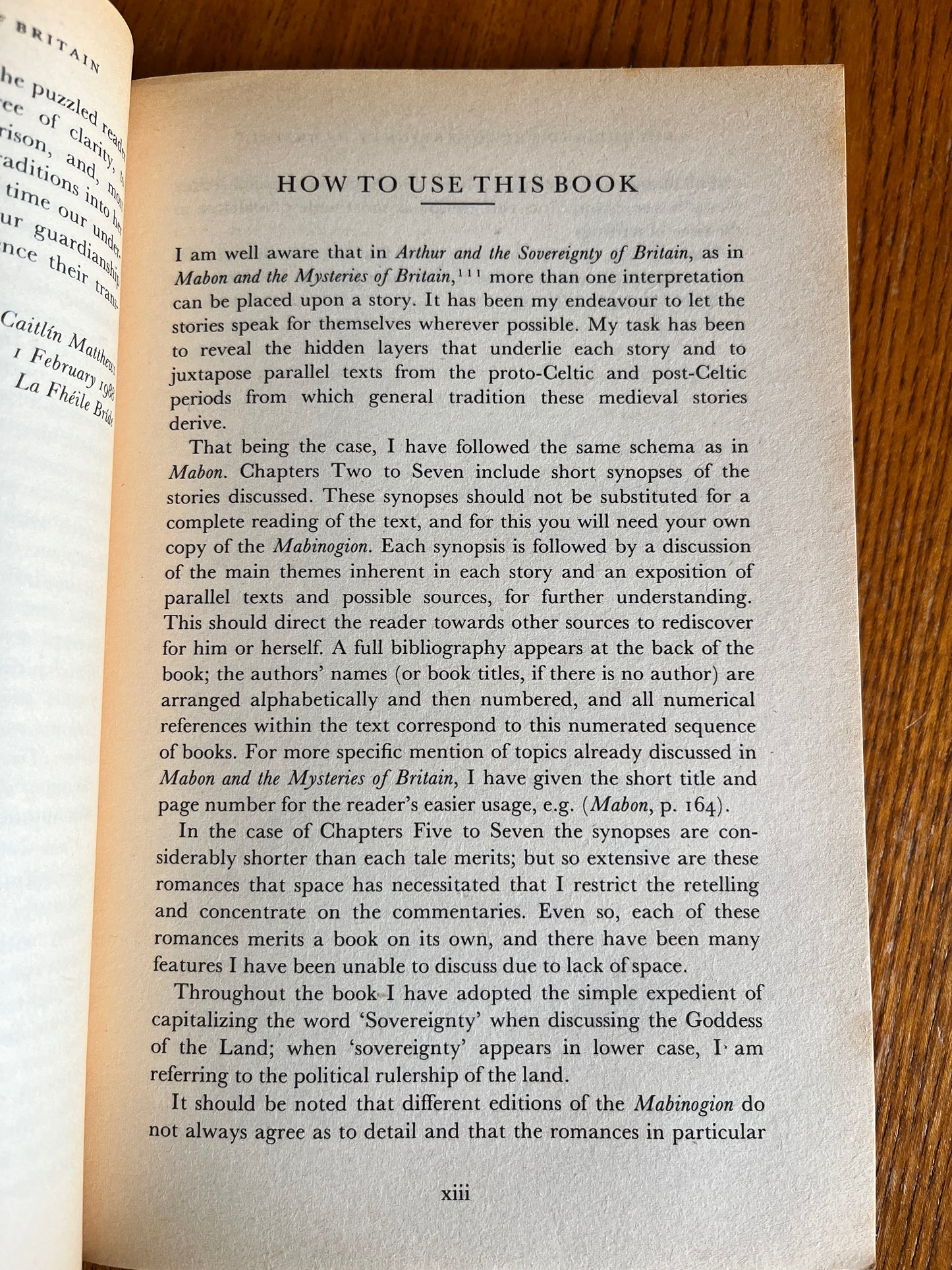 Arthur and the Sovereignty of Britain - Caitlin Matthews (First Edition)