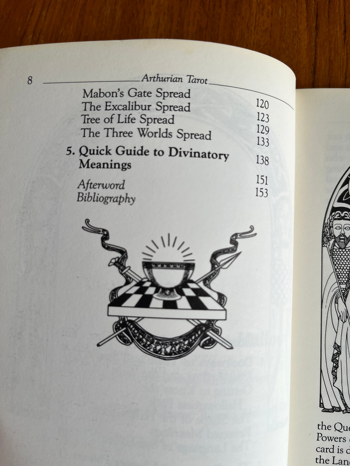 The Arthurian Tarot: A Hollowquest Handbook - Caitlin and John Matthews (First Edition)