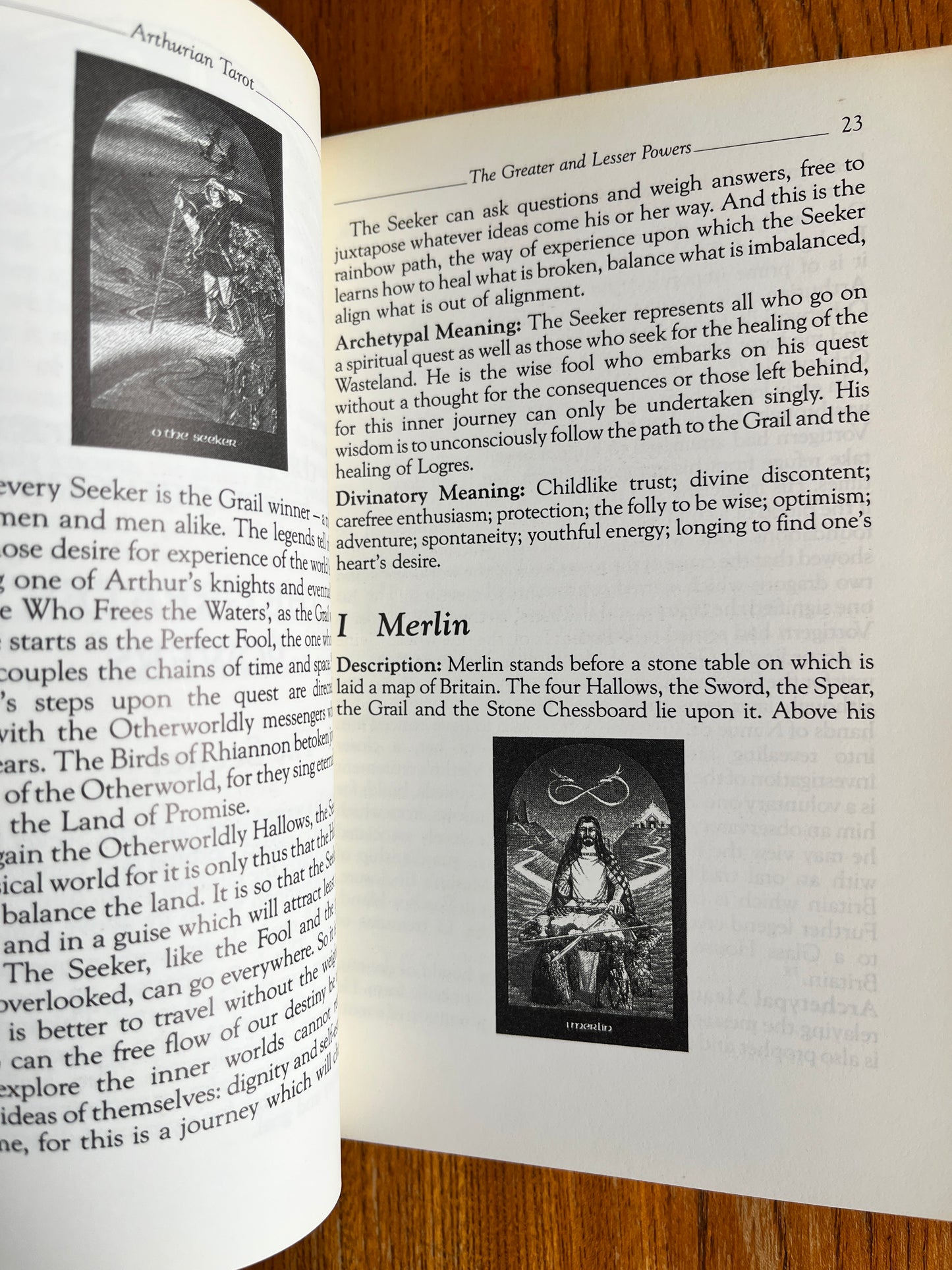 The Arthurian Tarot: A Hollowquest Handbook - Caitlin and John Matthews (First Edition)