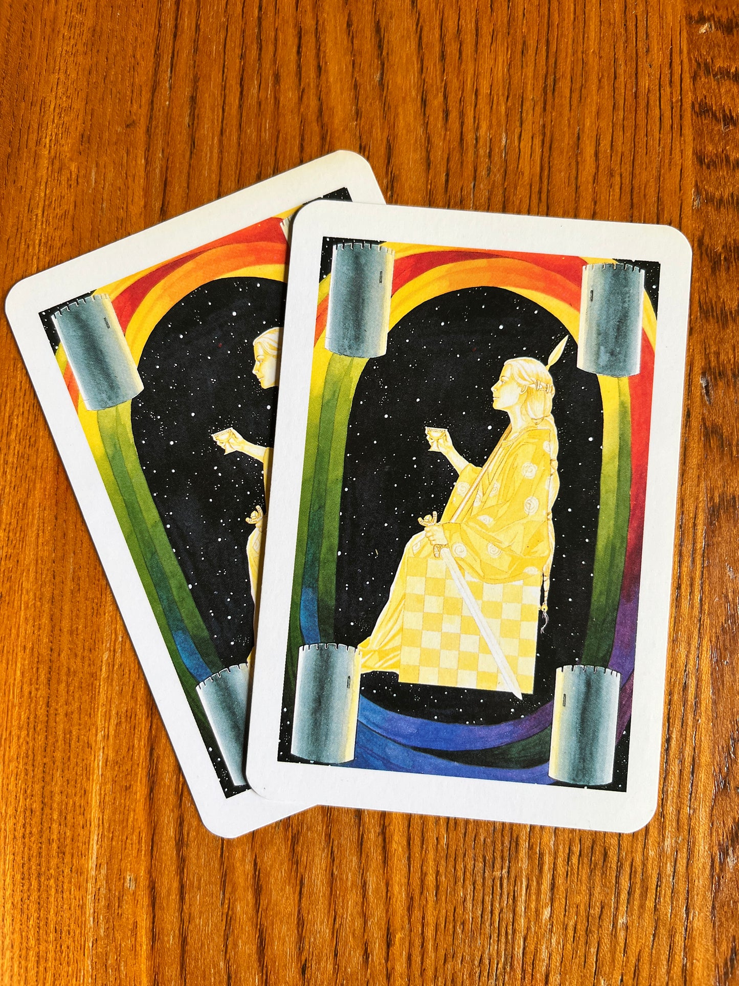 The Arthurian Tarot: A Hollowquest Handbook - Caitlin and John Matthews (First Edition)