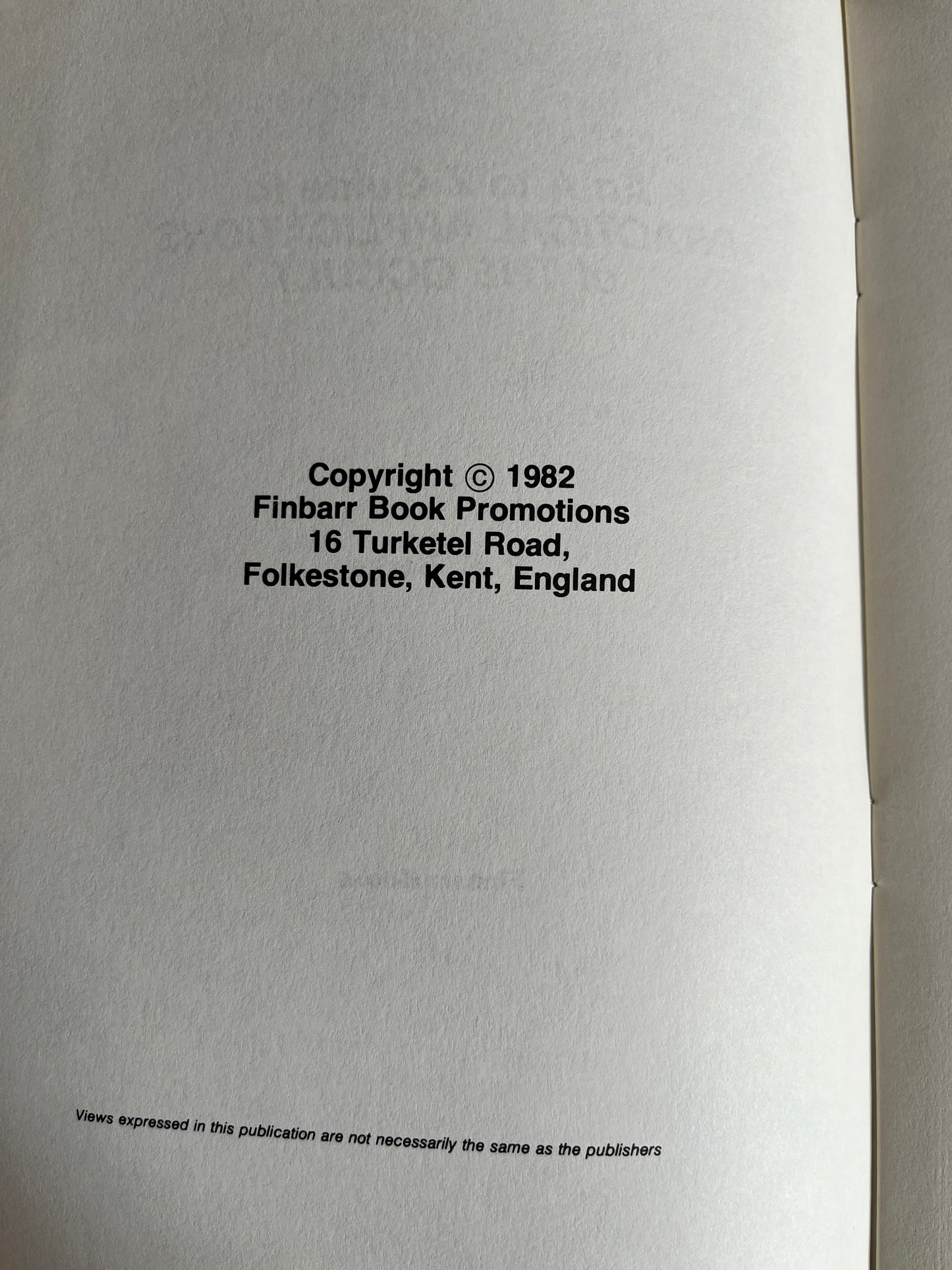 An A to Z Guide to Practical Application of the Occult - P F Barge (1982 Finbarr First Edition)