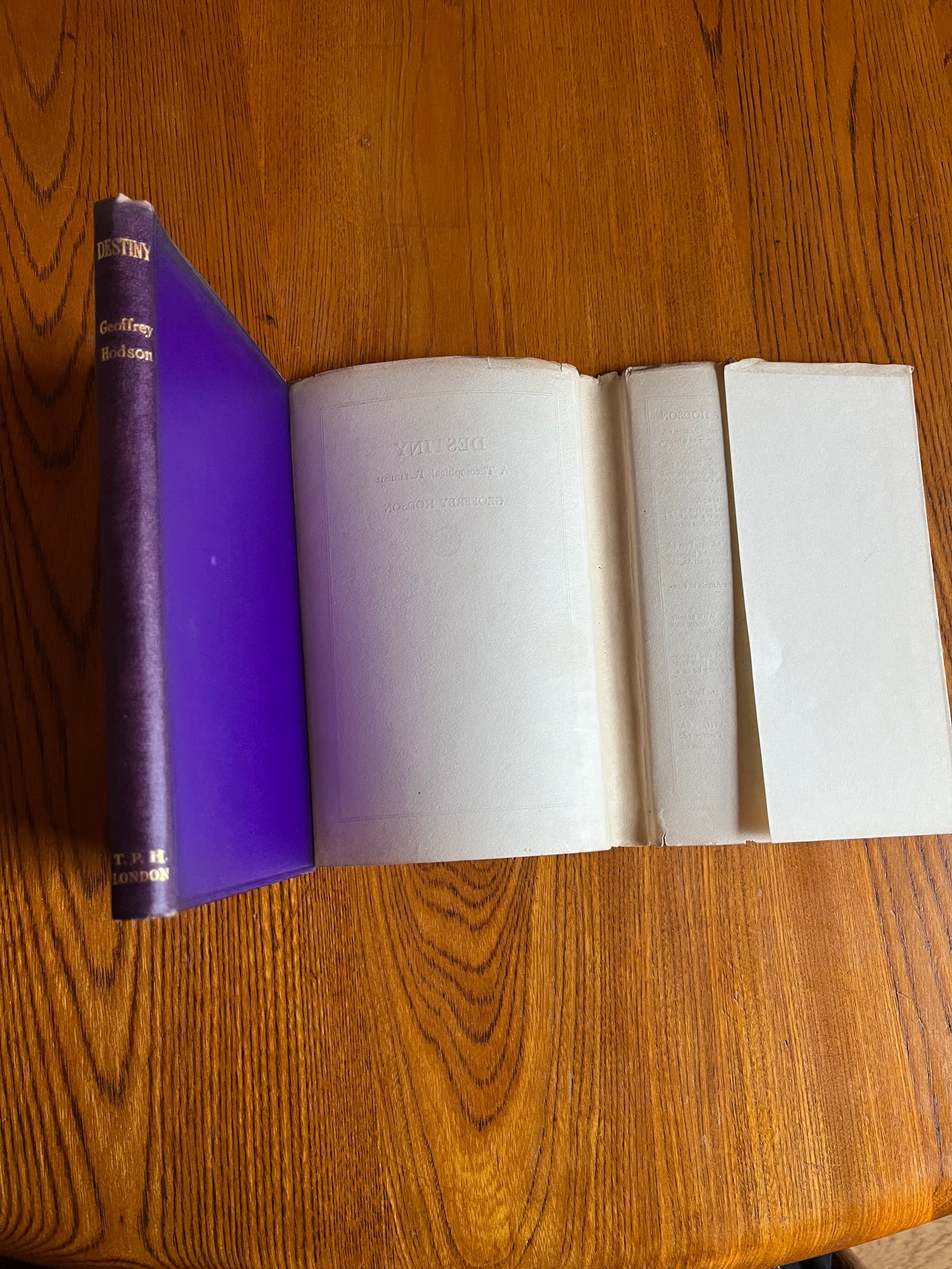 Destiny: A Theosophical Statement – Geoffrey Hodson (1936 First Edition)