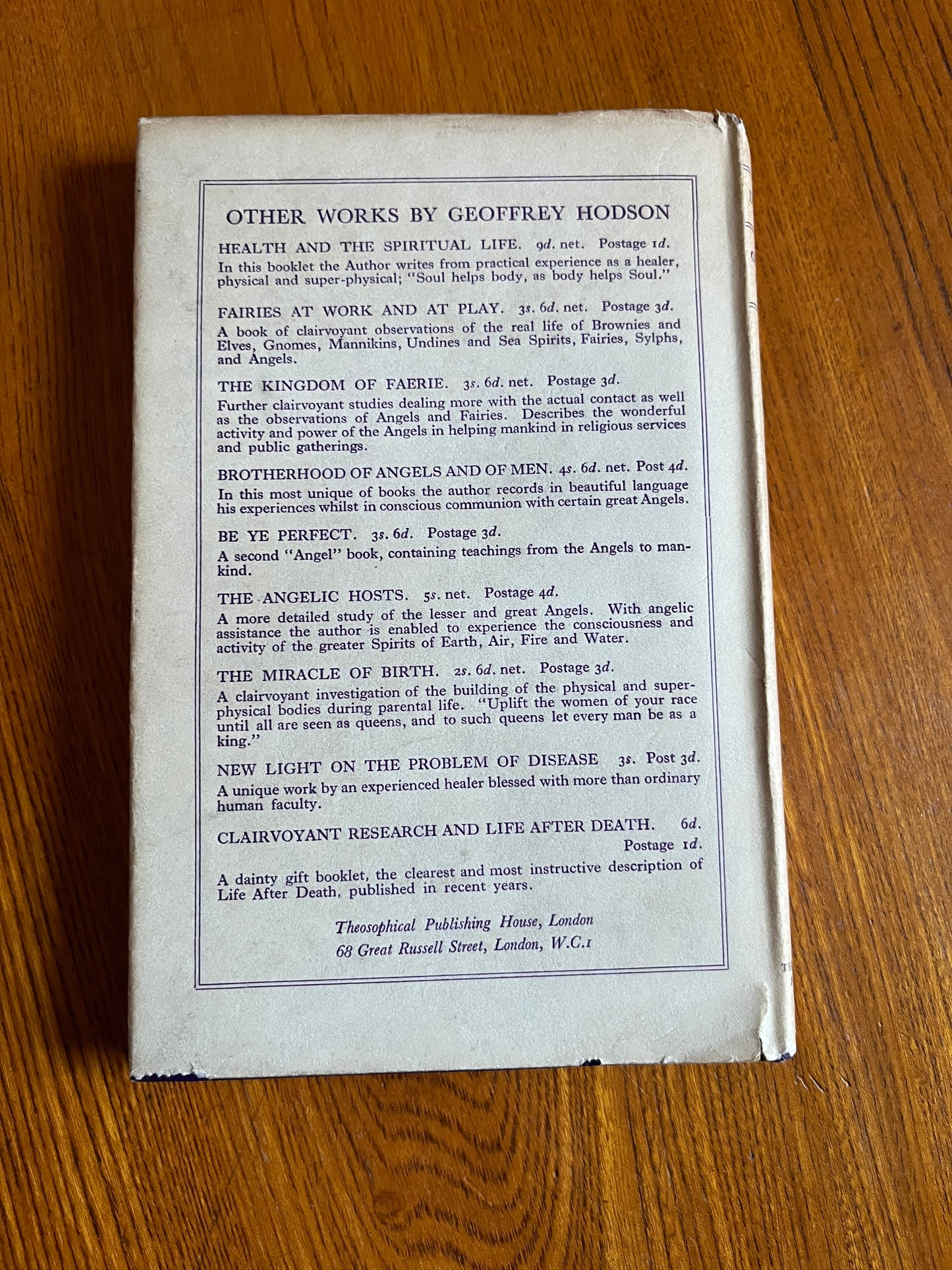 Destiny: A Theosophical Statement – Geoffrey Hodson (1936 First Edition)