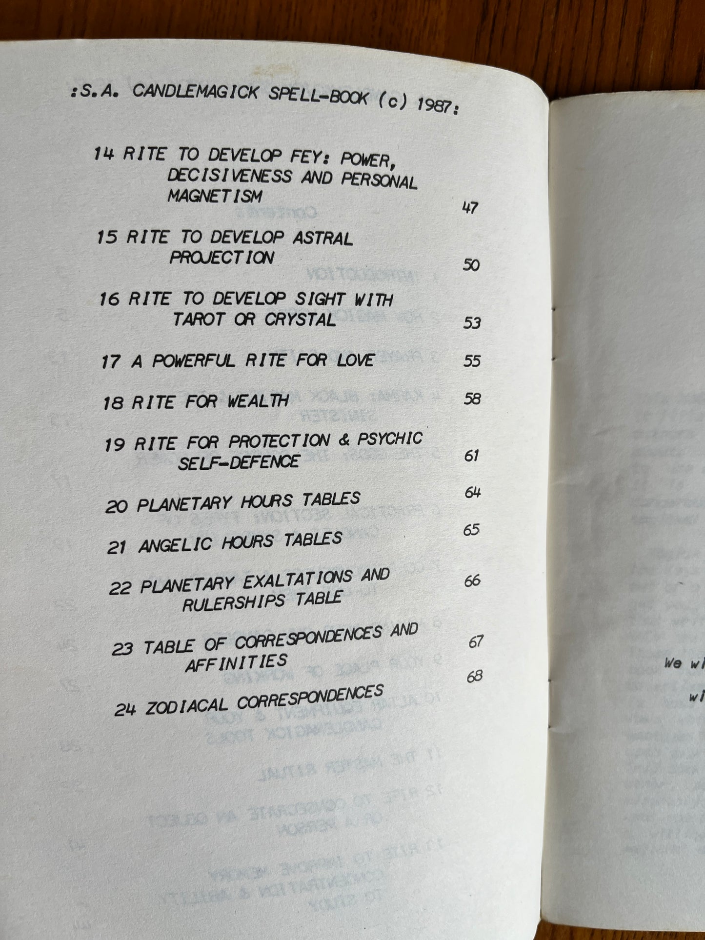 The Sorcerer's Apprentice: Candlemagick Spellbook - Frater Marabas (1987 First Edition Zine)