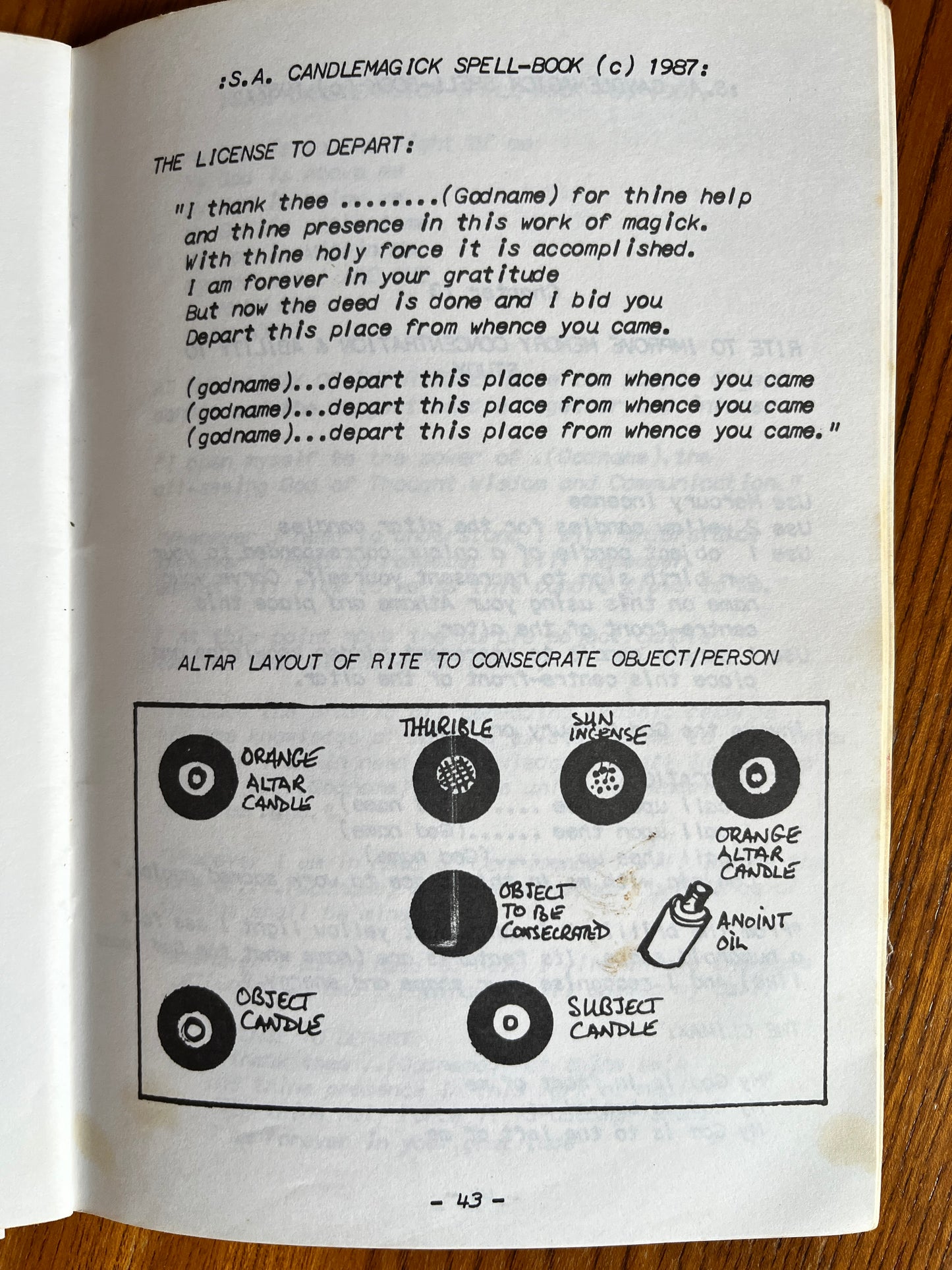 The Sorcerer's Apprentice: Candlemagick Spellbook - Frater Marabas (1987 First Edition Zine)