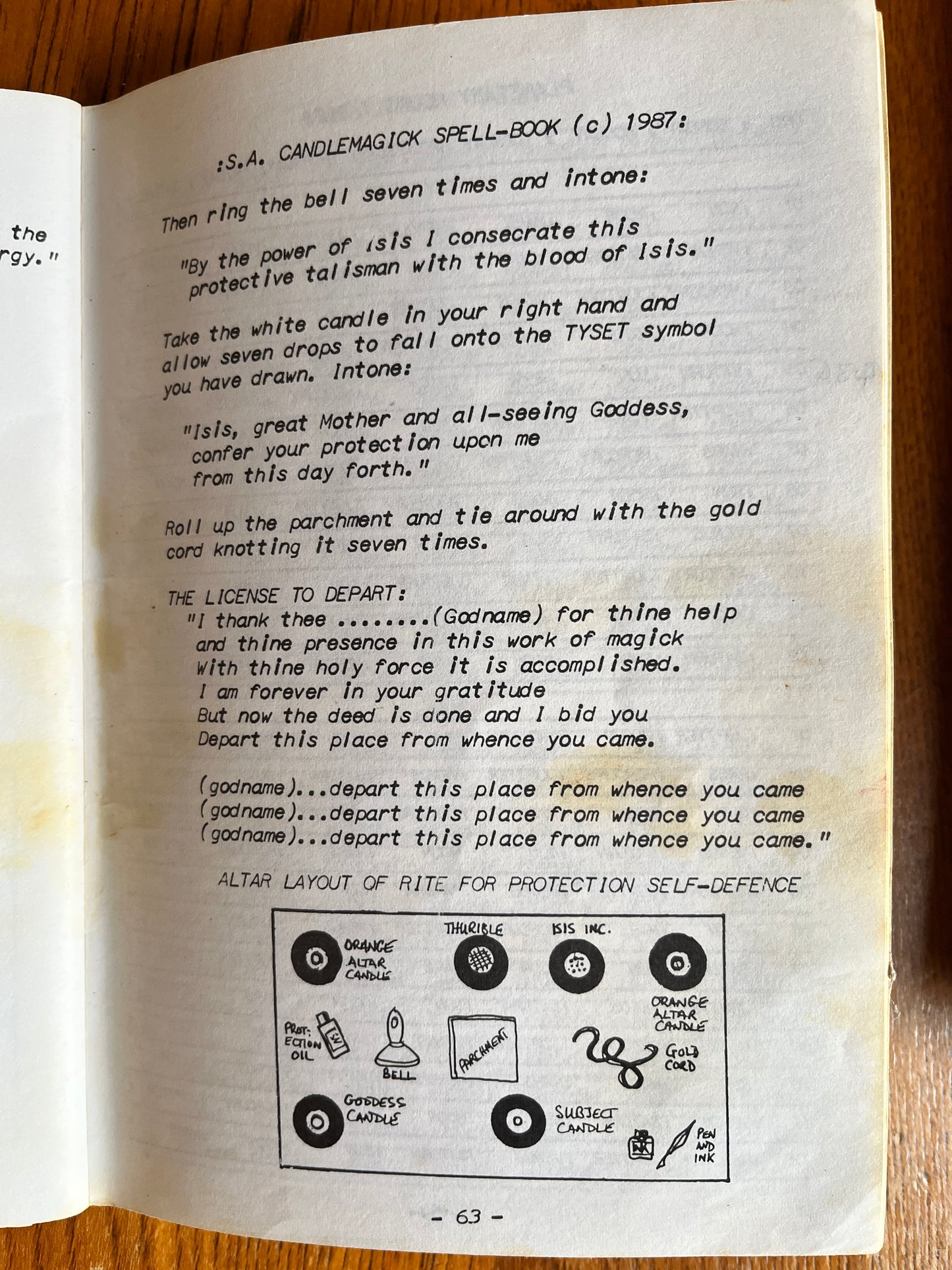 The Sorcerer's Apprentice: Candlemagick Spellbook - Frater Marabas (1987 First Edition Zine)