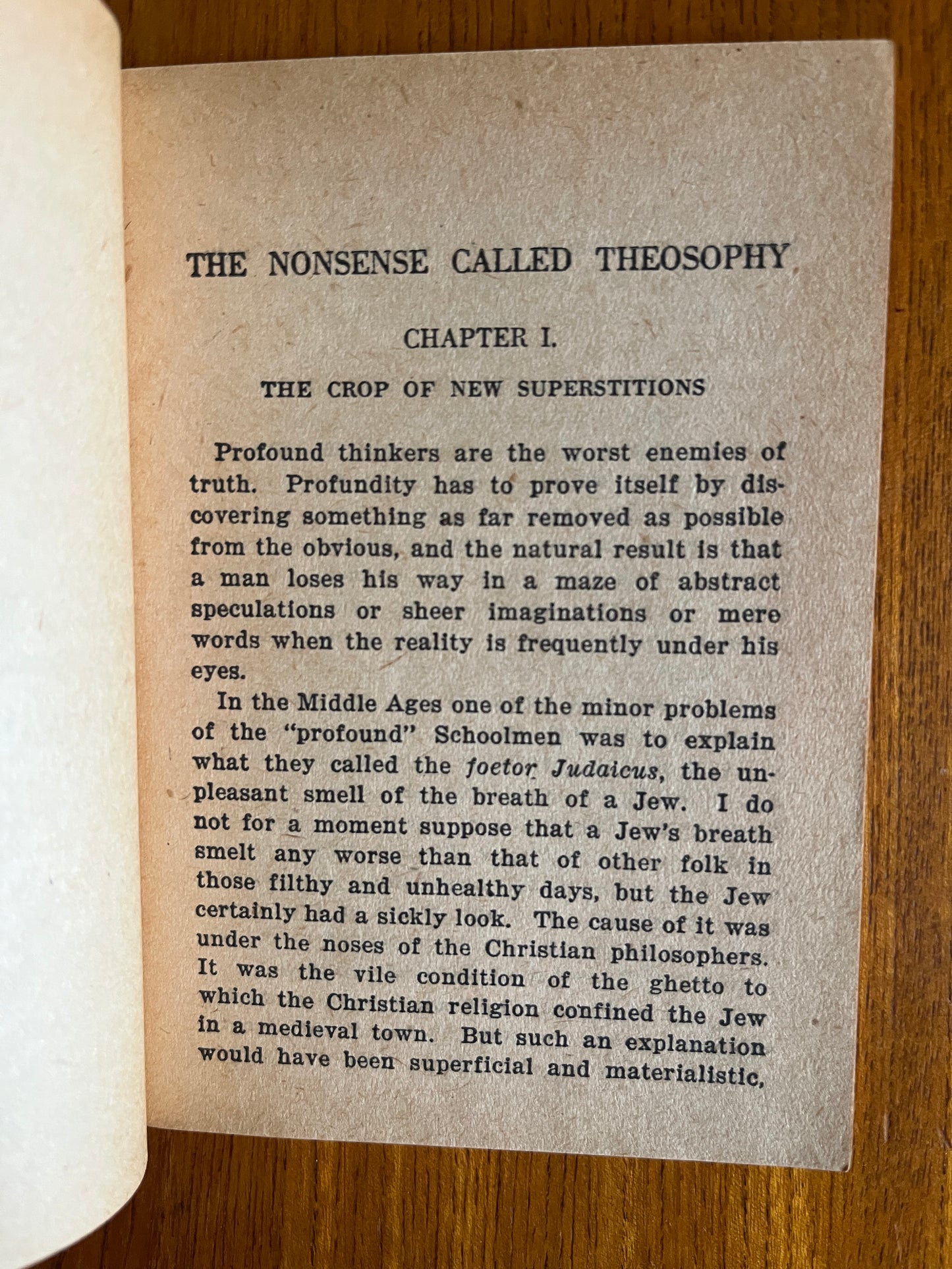 The Nonsense Called Theosophy – Joseph McCabe