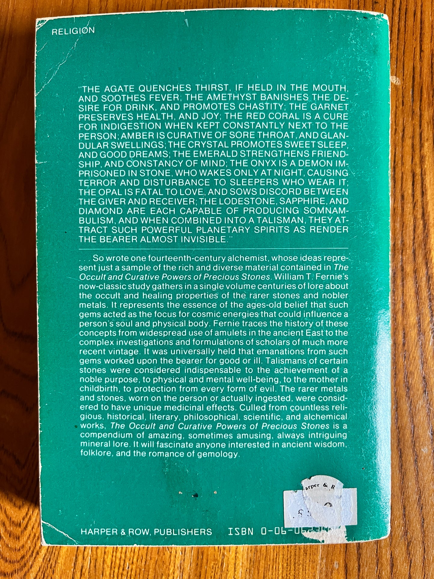 The Occult and Curative Powers of Precious Stones - William T Fernie, MD
