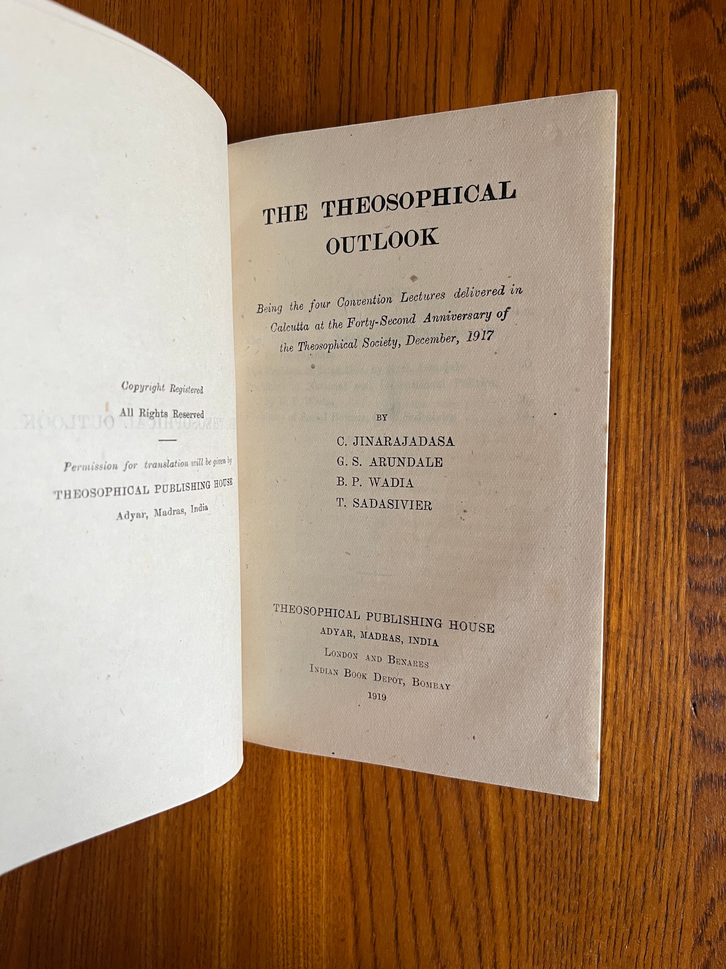 The Theosophical Outlook – 1917 Convention Lectures