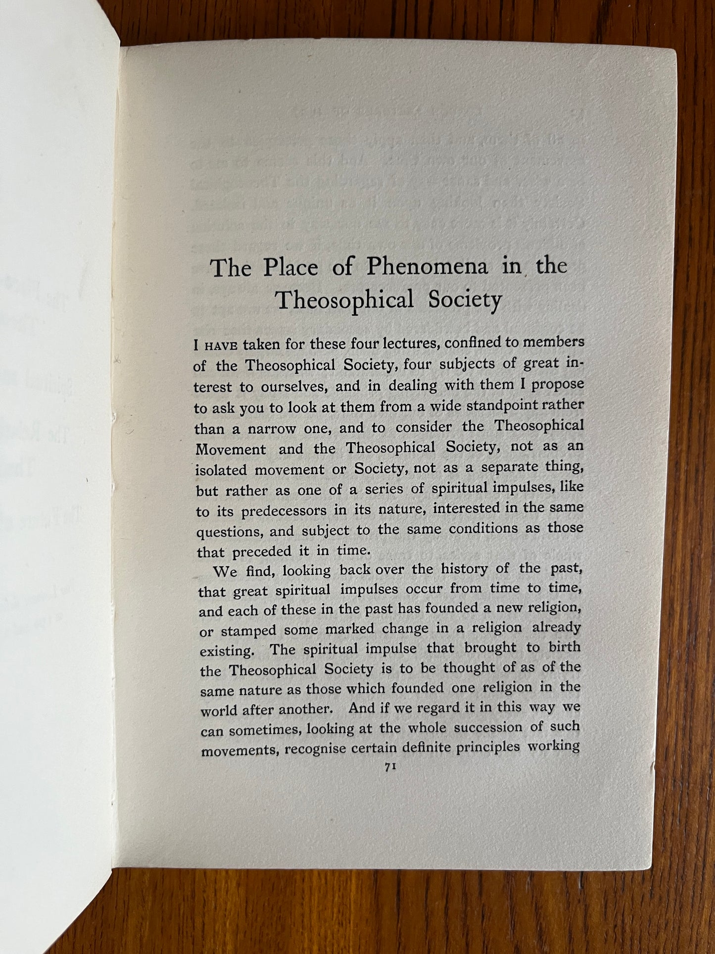 Theosophical London Lectures 1907 – Annie Besant