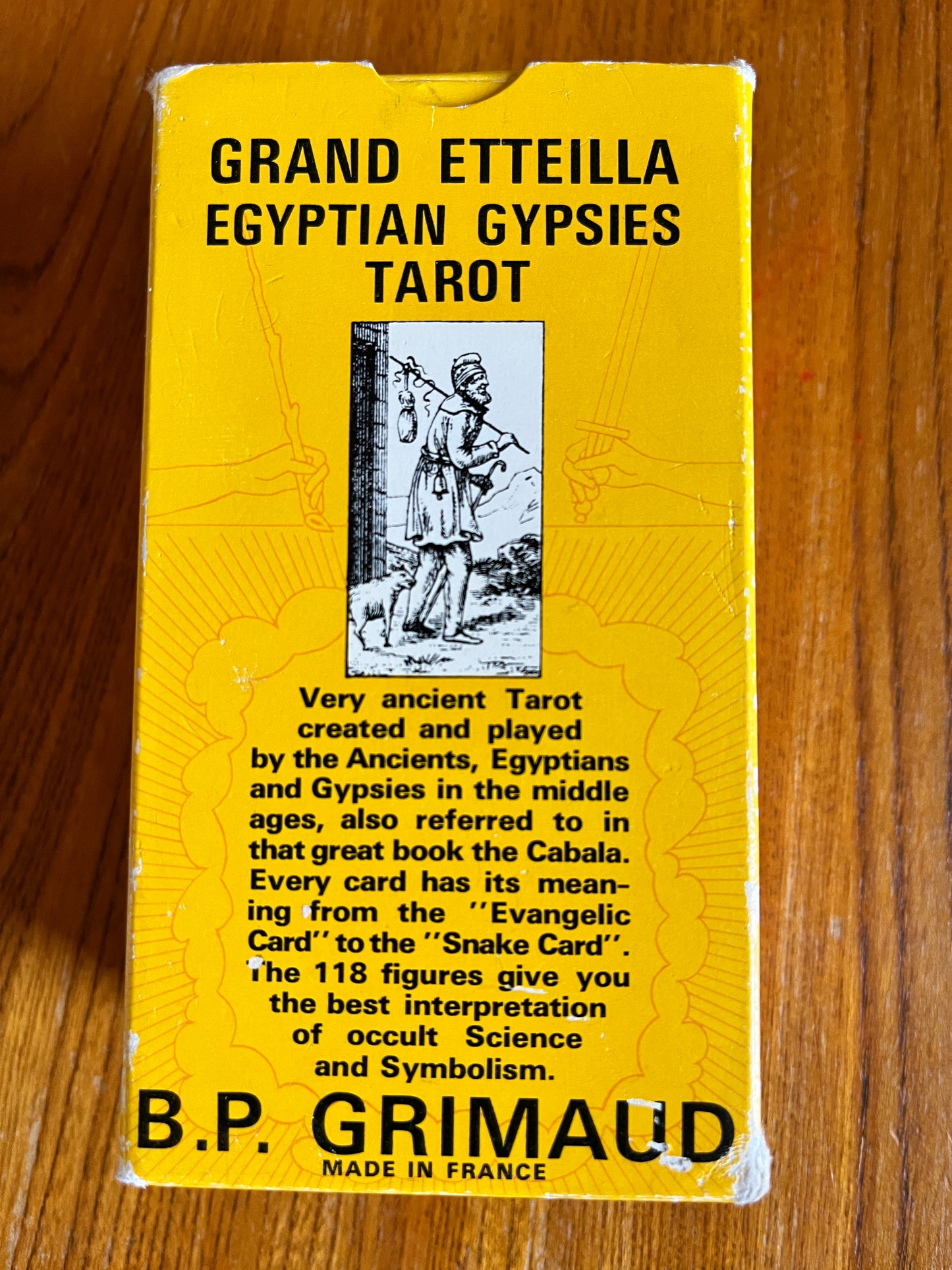 Grand Etteilla Egyptian Gypsies Tarot 1969
