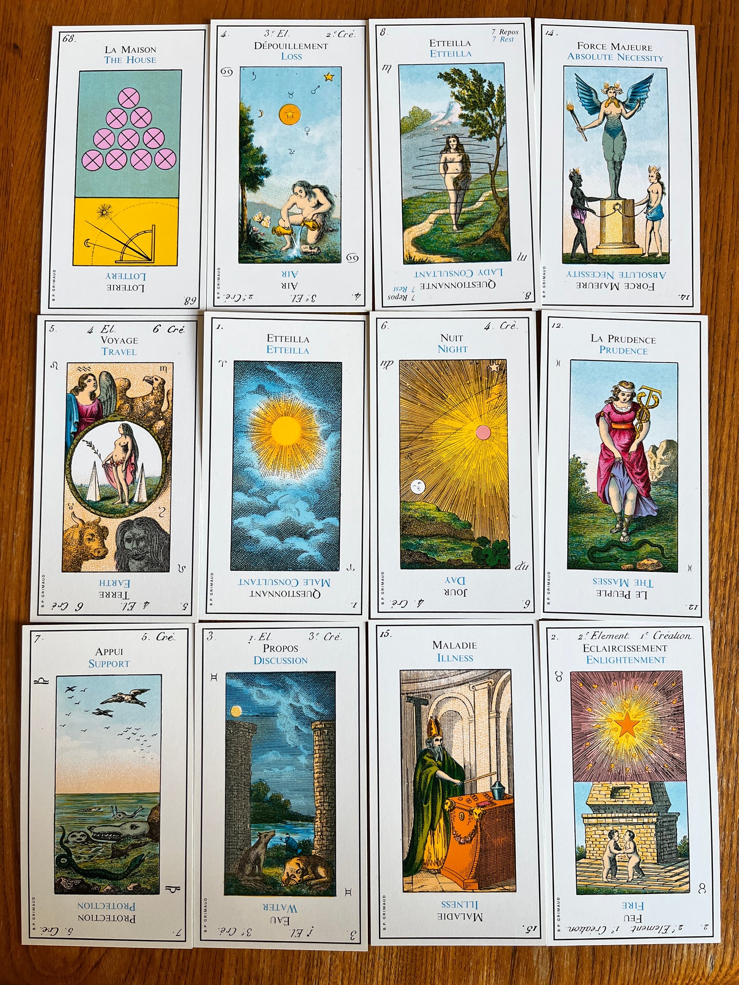 Grand Etteilla Egyptian Gypsies Tarot 1969