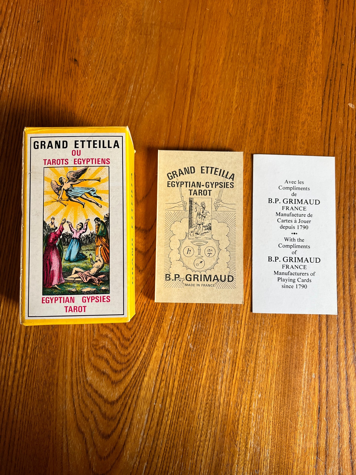 Grand Etteilla Egyptian Gypsies Tarot 1969