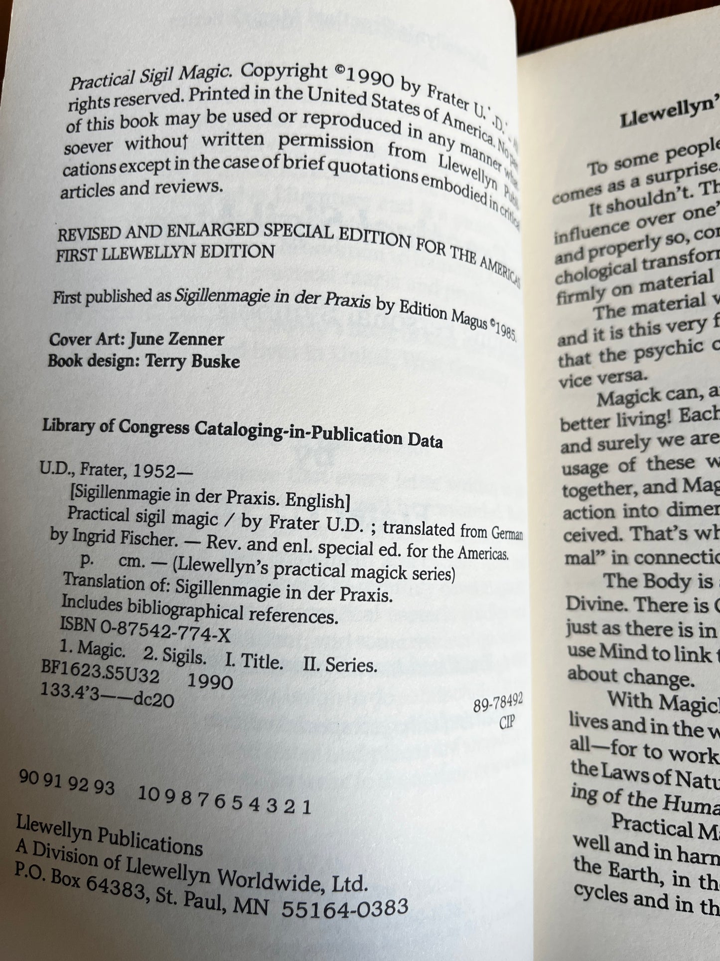 Practical Sigil Magic - Frater U .'. D .'. (First Llewellyn Edition 1990)