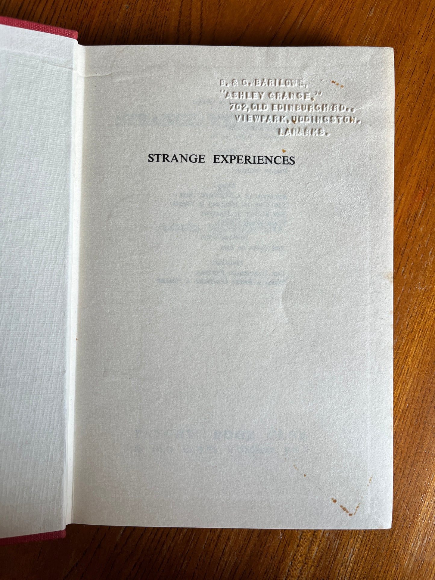 Strange Experiences - Louis Henderson