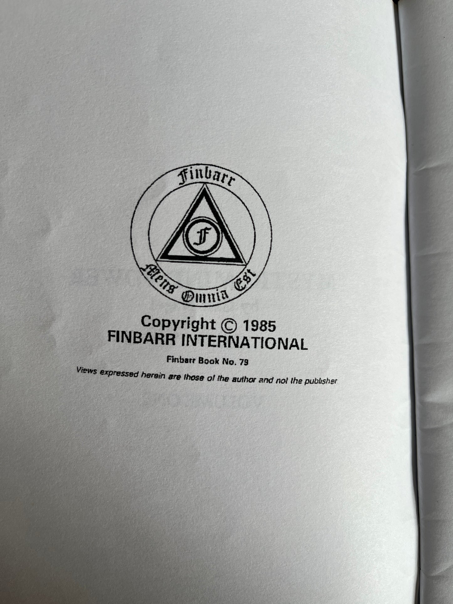 Mystic Mind Power: Volumes 1 & 2 - Carl Nagel (Finbarr First Editions 1985)