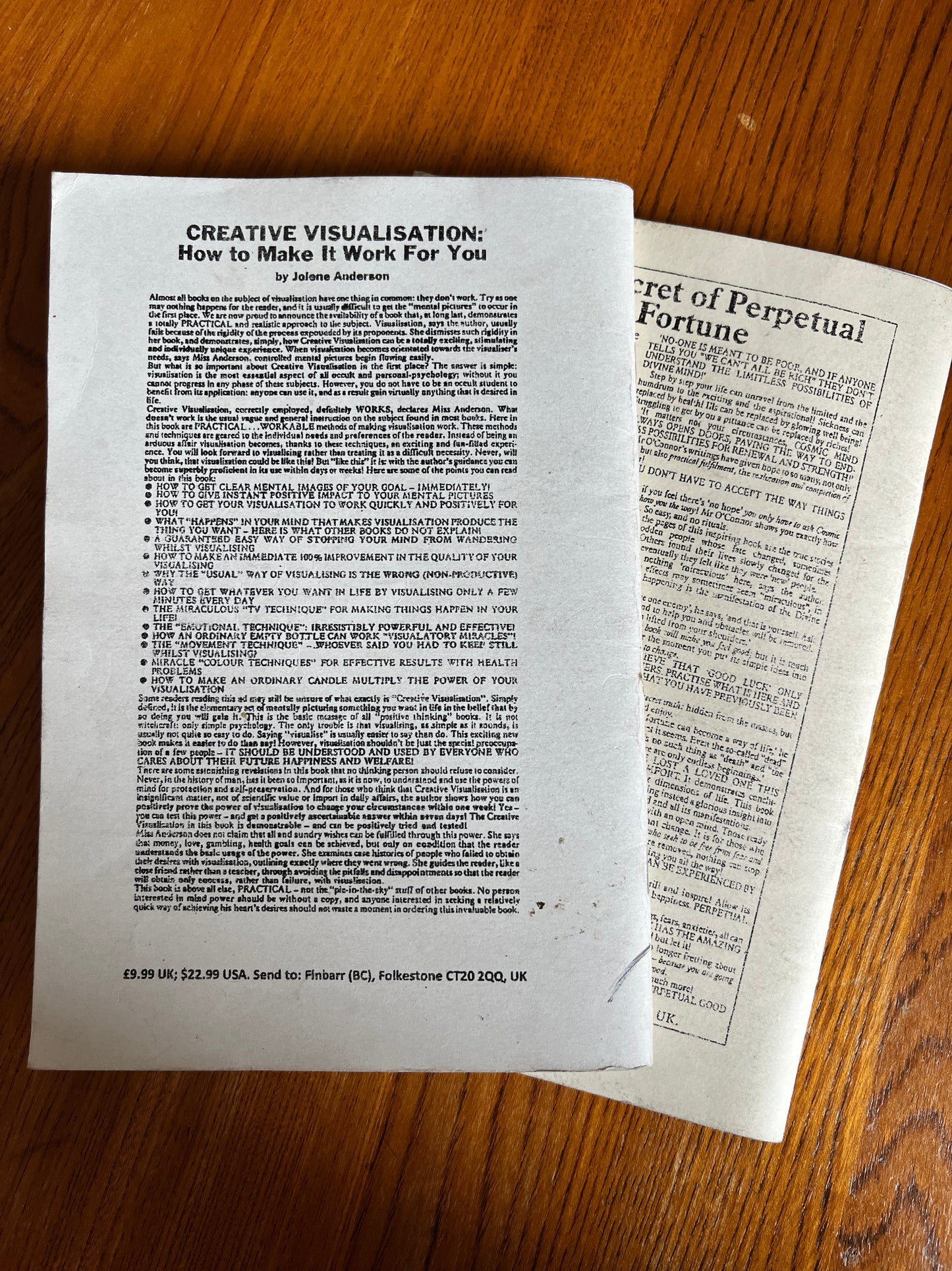 Mystic Mind Power: Volumes 1 & 2 - Carl Nagel (Finbarr First Editions 1985)