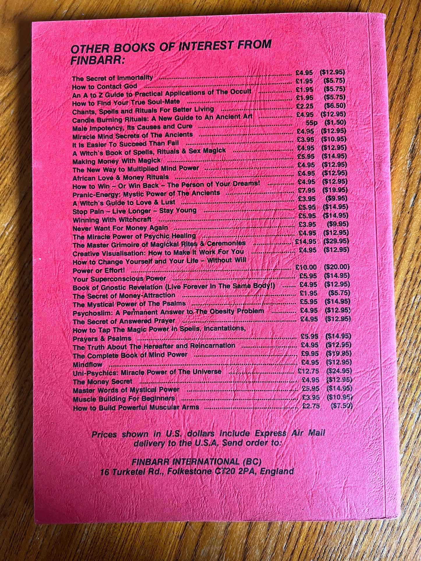 Genuine Occultism: Its Theory and Practice - Wilfred Jenkins (Finbarr First Edition 1984)