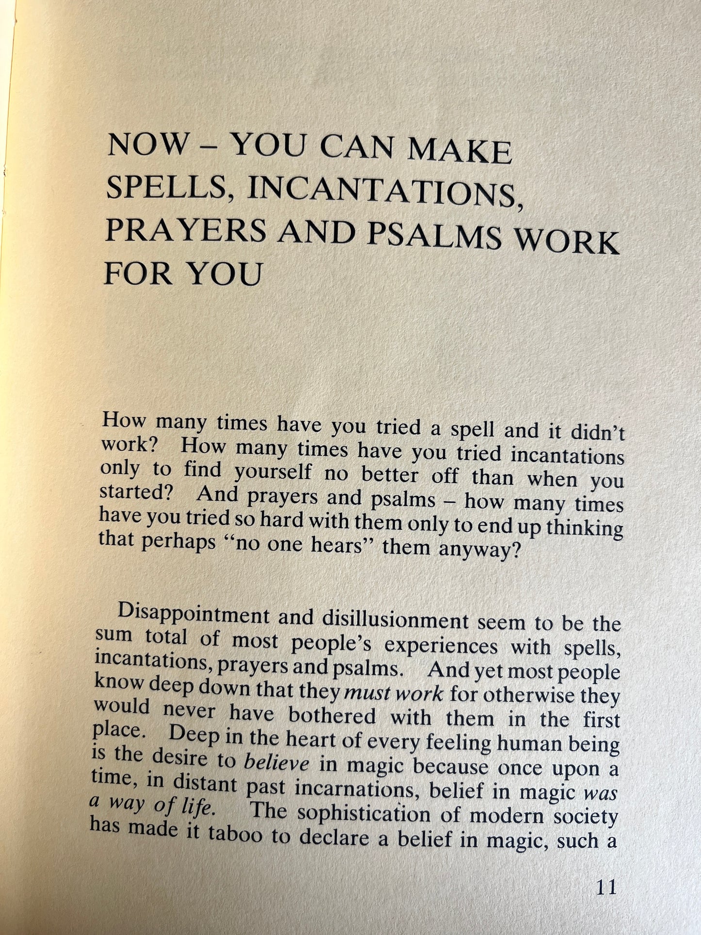 How to Tap the Magic Power in Spells, Incantations, Prayers & Psalms - Geoffrey B. Samson (Finbarr First Edition 1981)