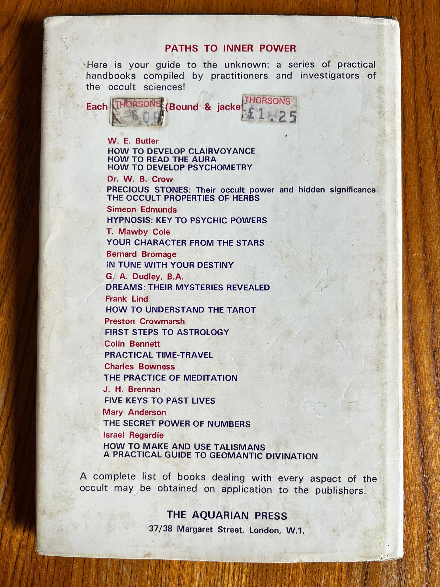 Precious Stone - W B Crow (1970 Hardback)