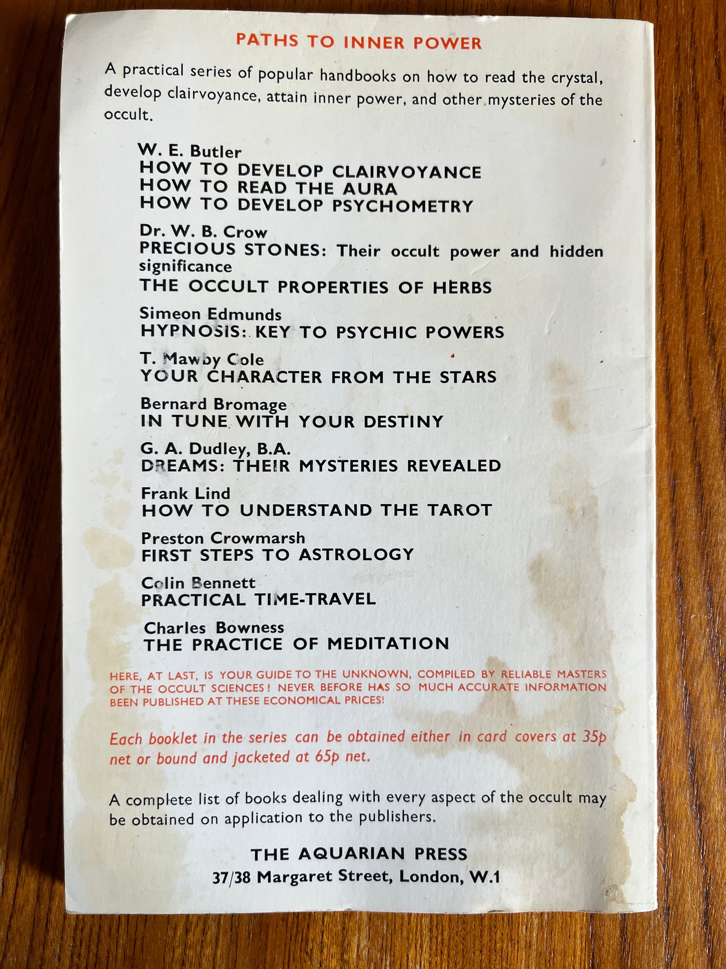 The Practice of Meditation - Charles Bowness (First Edition 1971)