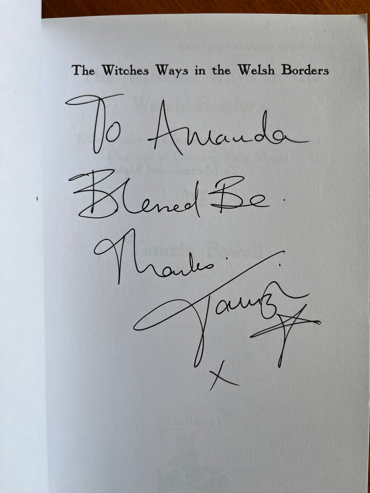 The Witches Ways in the Welsh Borders - Tamzin Powell (SIGNED First Edition)