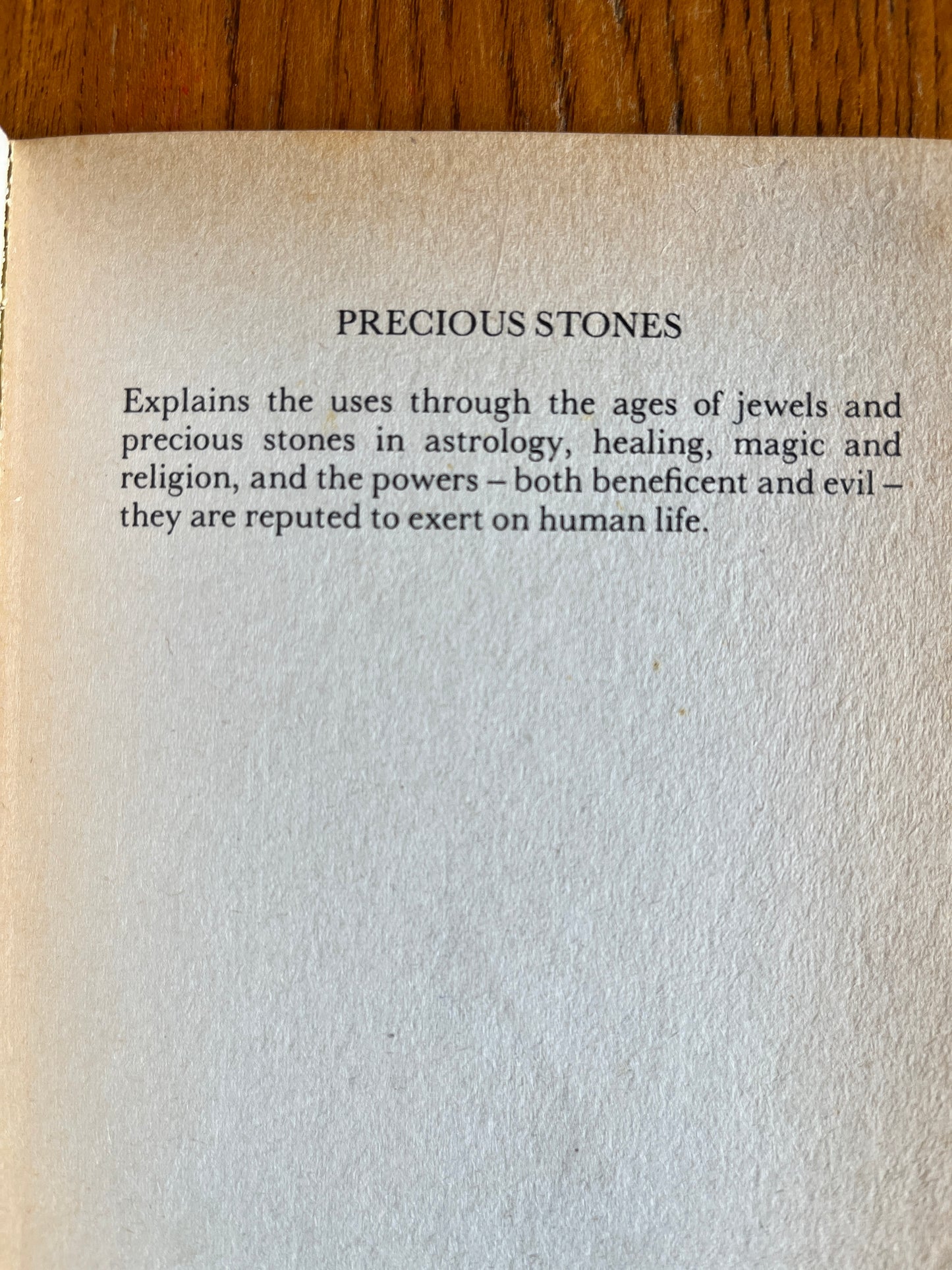 Precious Stone - W B Crow (1977)