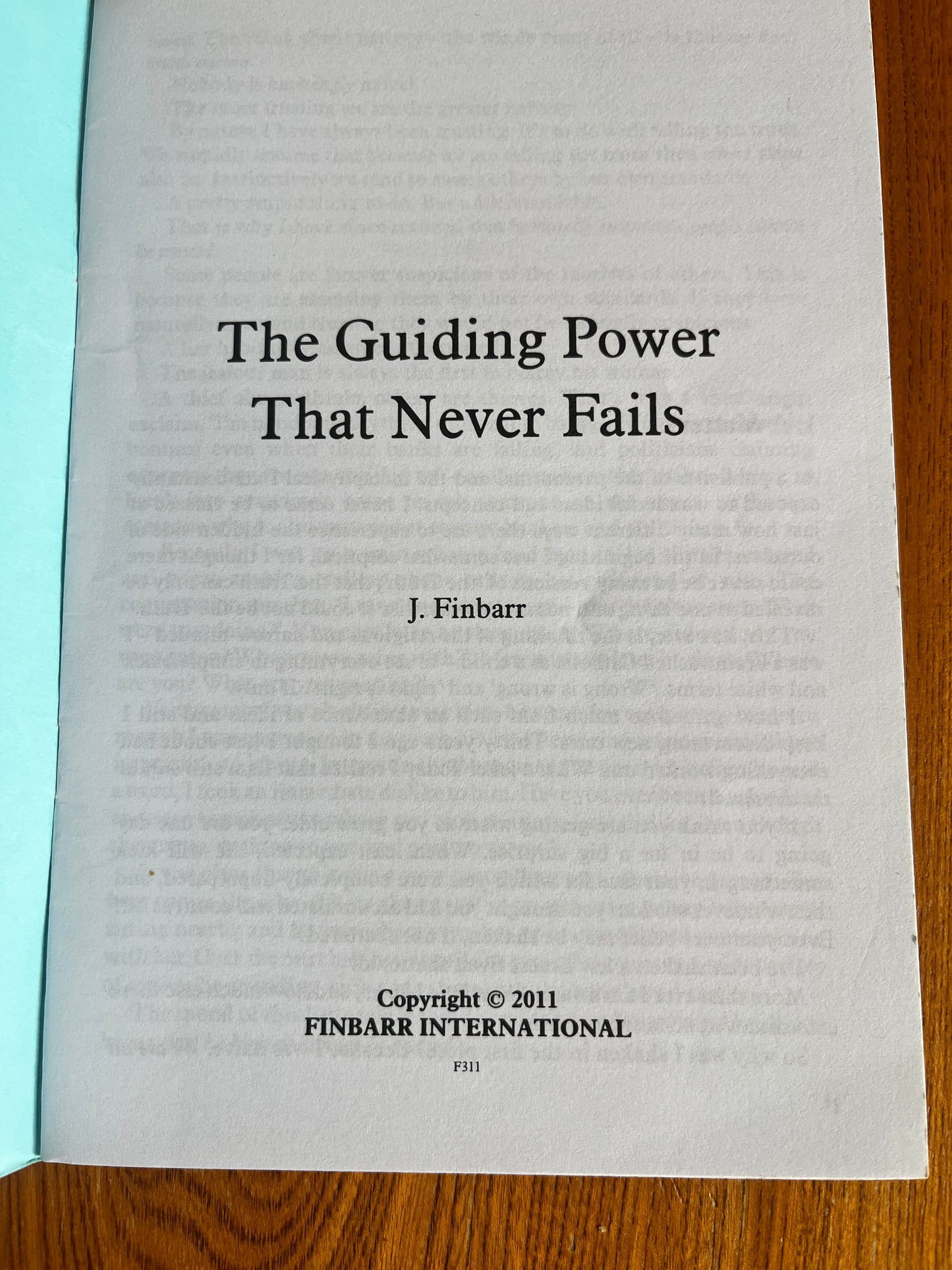The Guiding Power That Never Fails - J Finbarr