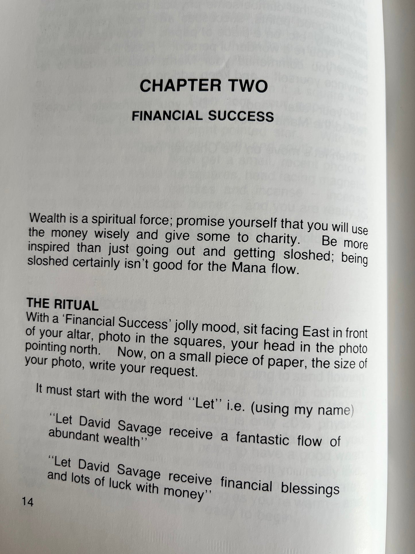 Mana Magick! - David Savage (1986 Finbarr First Edition)