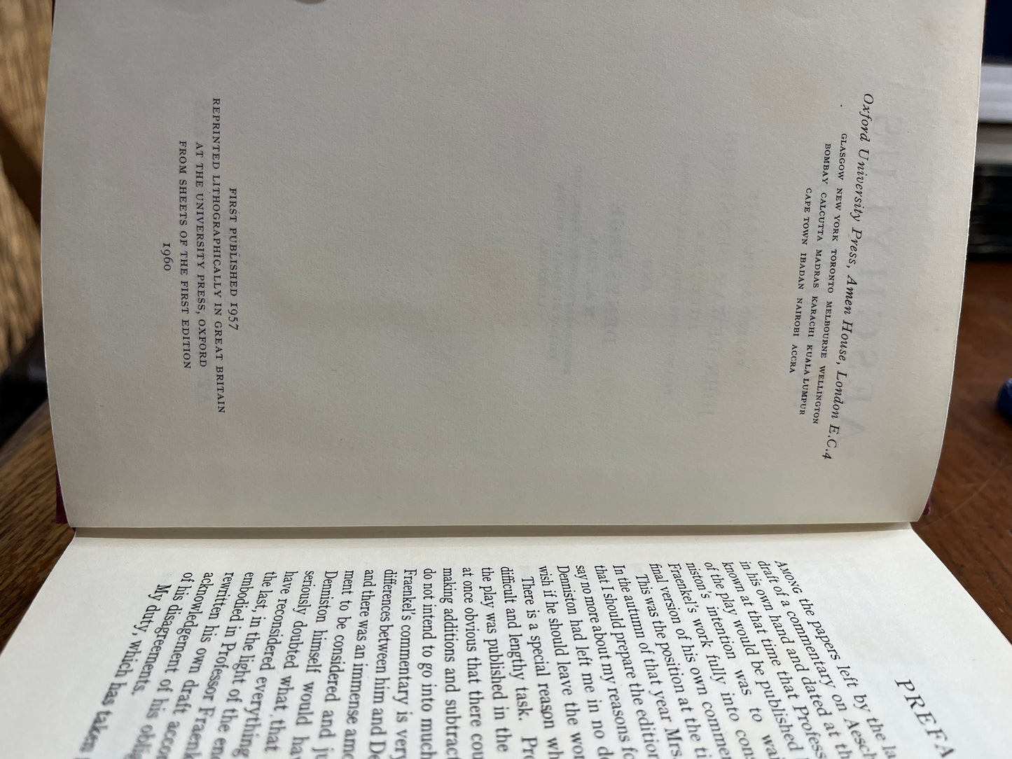 Aeschylus Agamemnon – ed by John Dewar Denniston