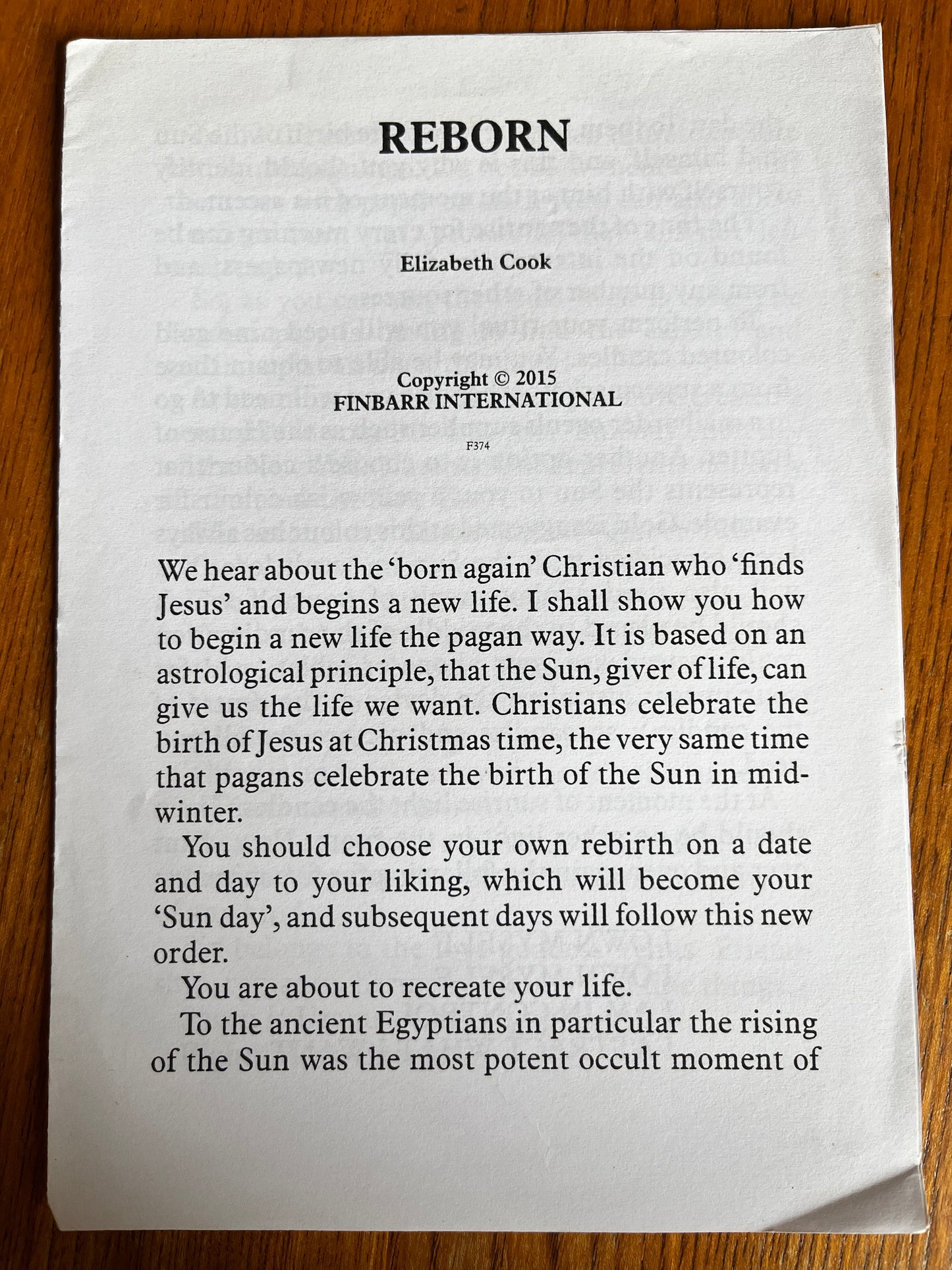 5 Uncovered Finbarr Short Booklets