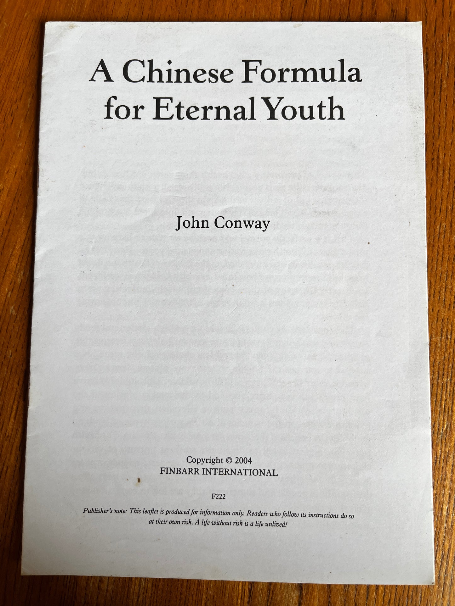 5 Uncovered Finbarr Short Booklets