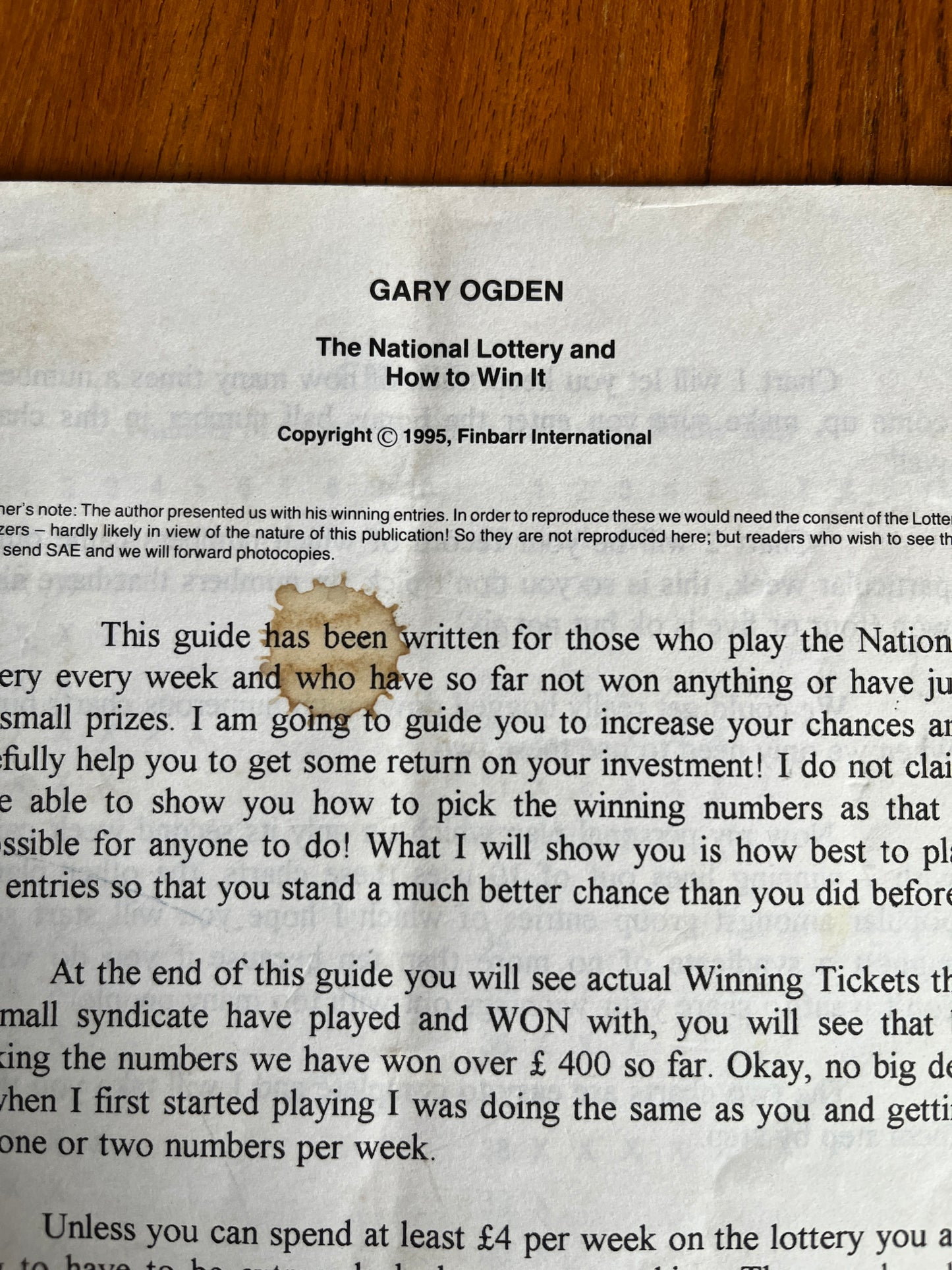 5 Uncovered Finbarr Short Booklets