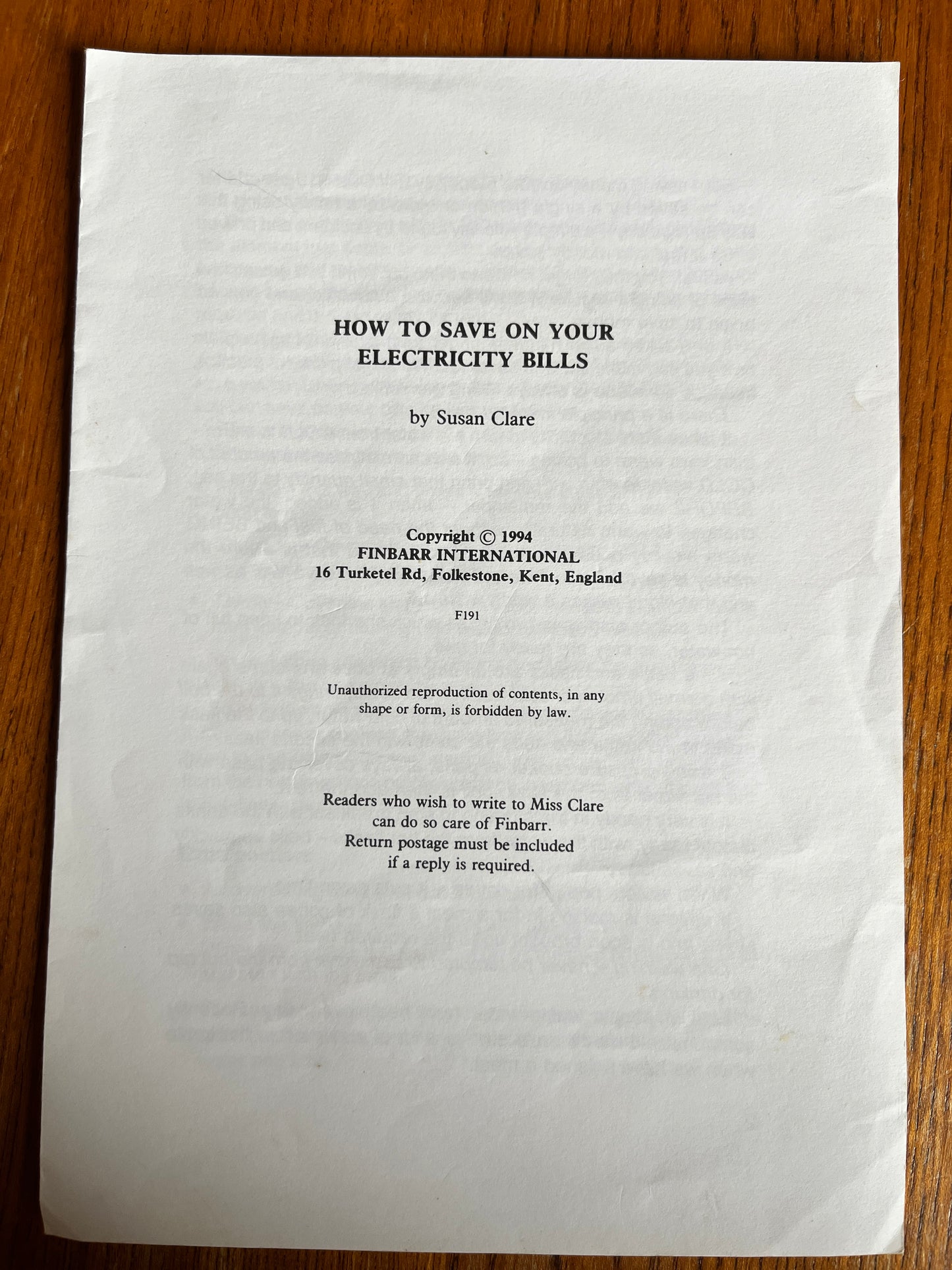 5 Uncovered Finbarr Short Booklets