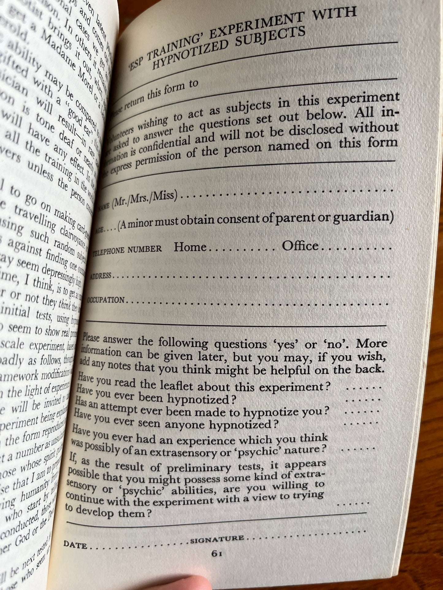 The Psychic Power of Hypnosis - Simeon Edmunds (1975)
