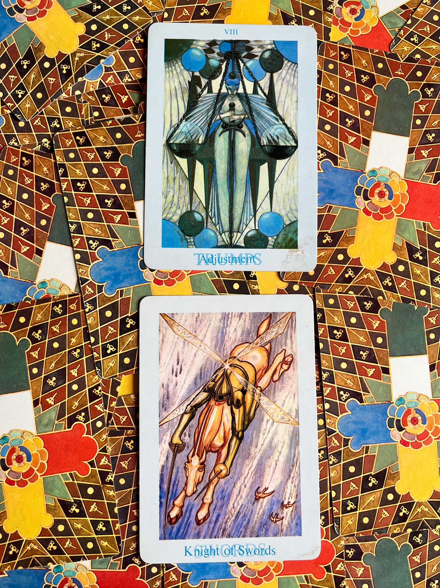 Thoth Tarot Cards - Aleister Crowley & Frieda Harris (Samuel Weiser Edition 1973 - "Version B")