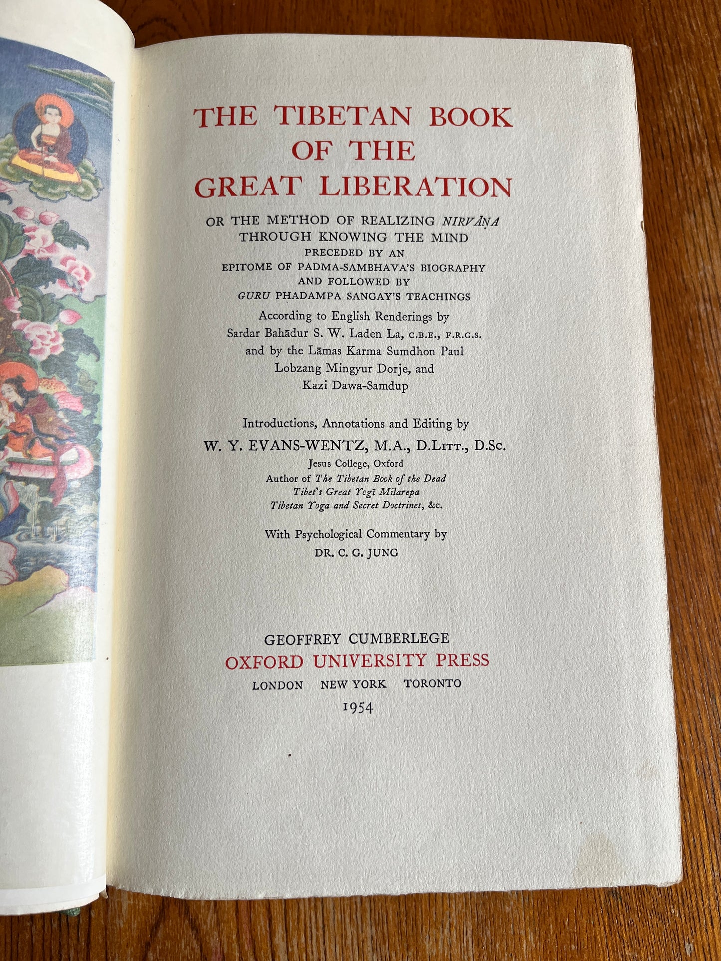The Tibetan Book of The Great Liberation - Ed. W. Y. Evans-Wentz, commentary by C. G. Jung (FIRST EDITION)