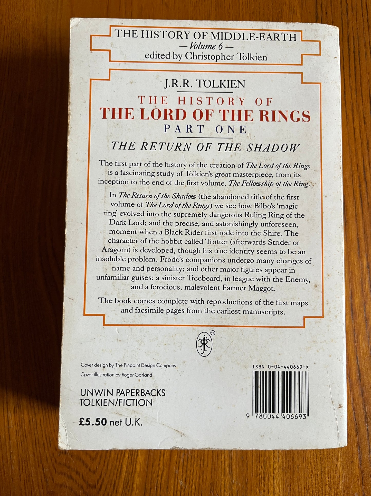 The History of the Lord of the Rings Part One: The Return of the Shadow – JRR Tolkien
