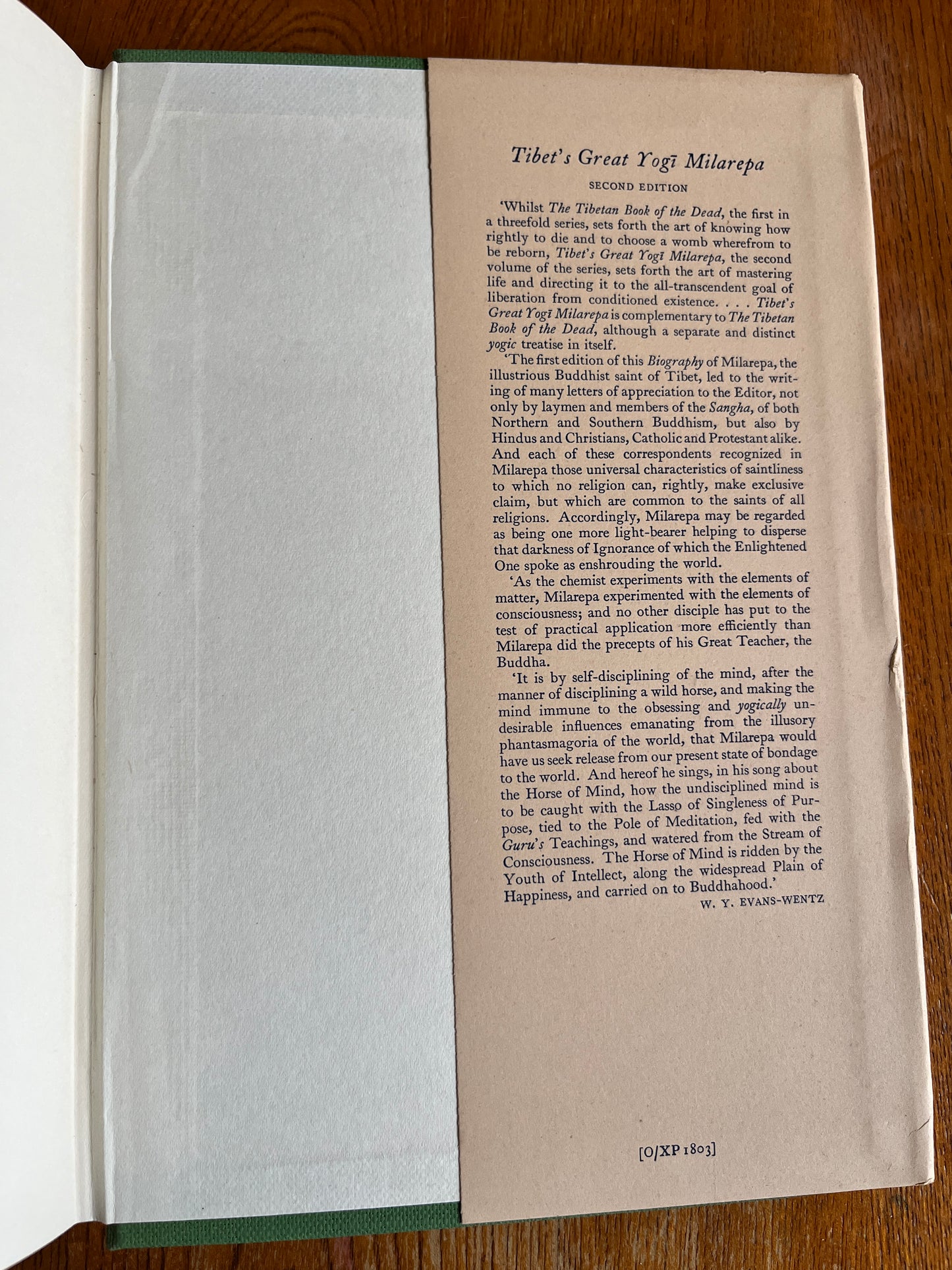 The Tibetan Book of the Dead - Lāma Kazi Dawa-Samdup, CG Jung and W Y Evans-Wentz (1960 Third Edition)