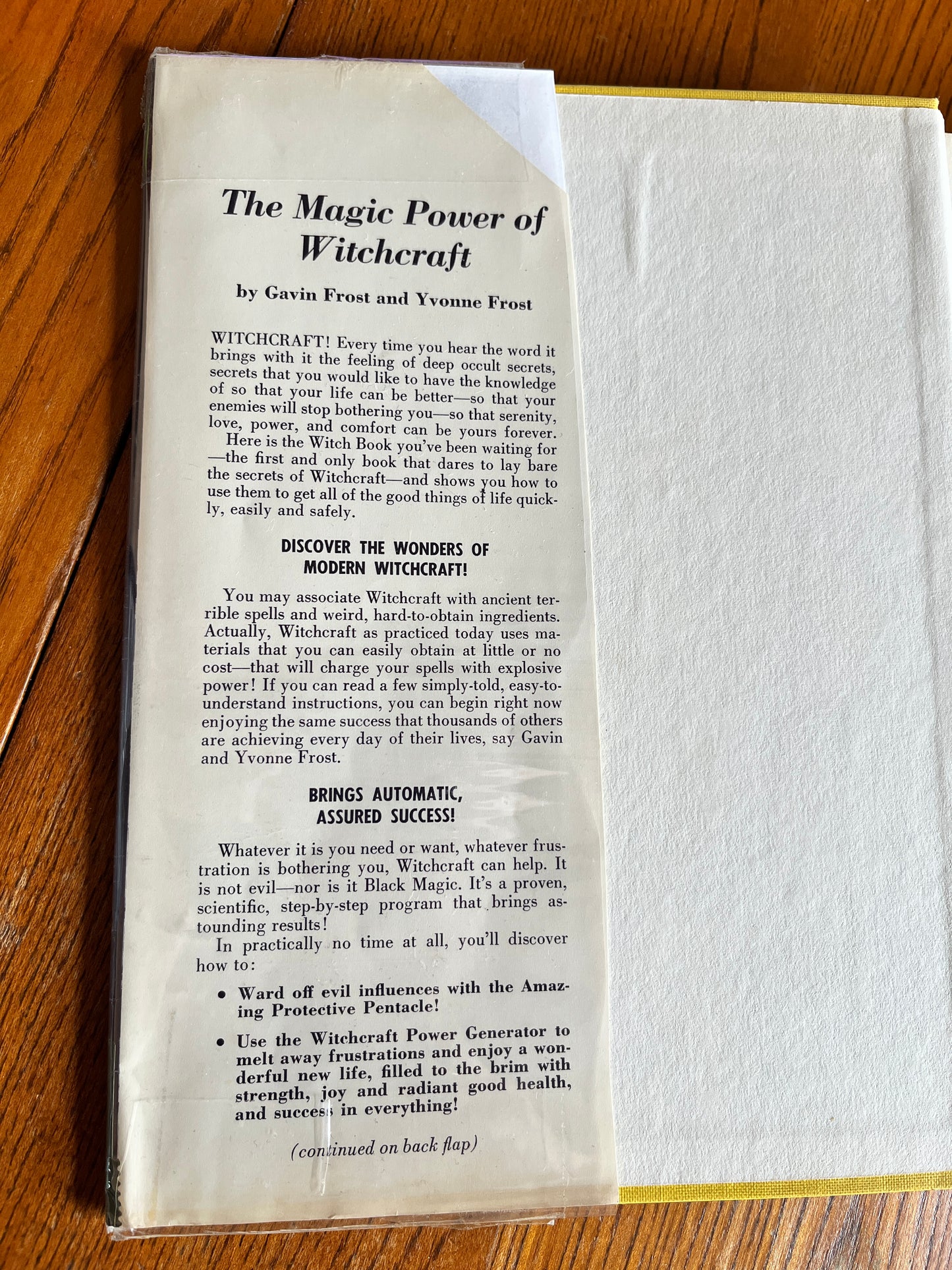 The Magic Power of Witchcraft - Gavin Frost & Yvonne Frost (First Edition 1976)