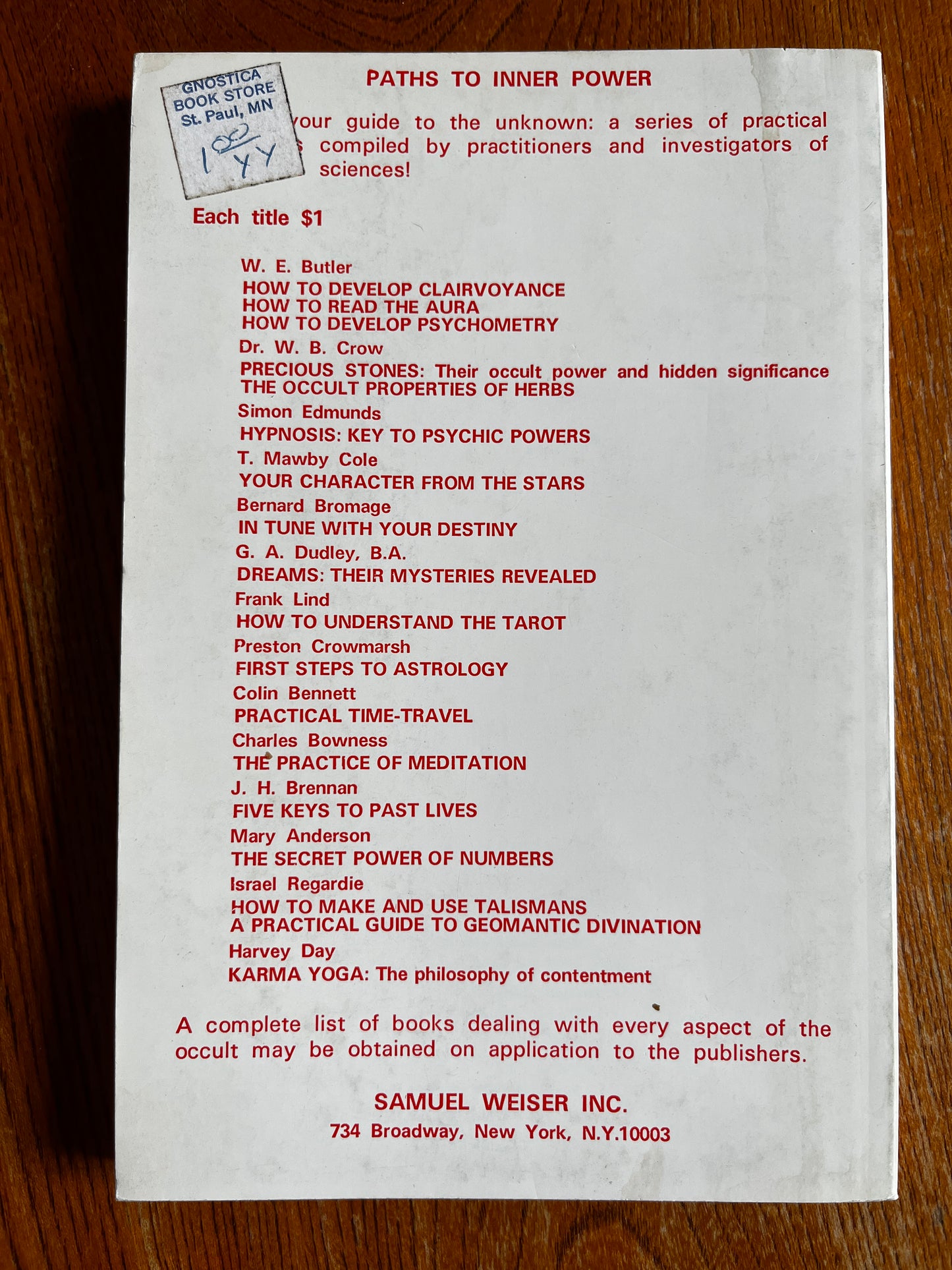 Karma Yoga - Harvey Day (Near-New First Edition 1972)