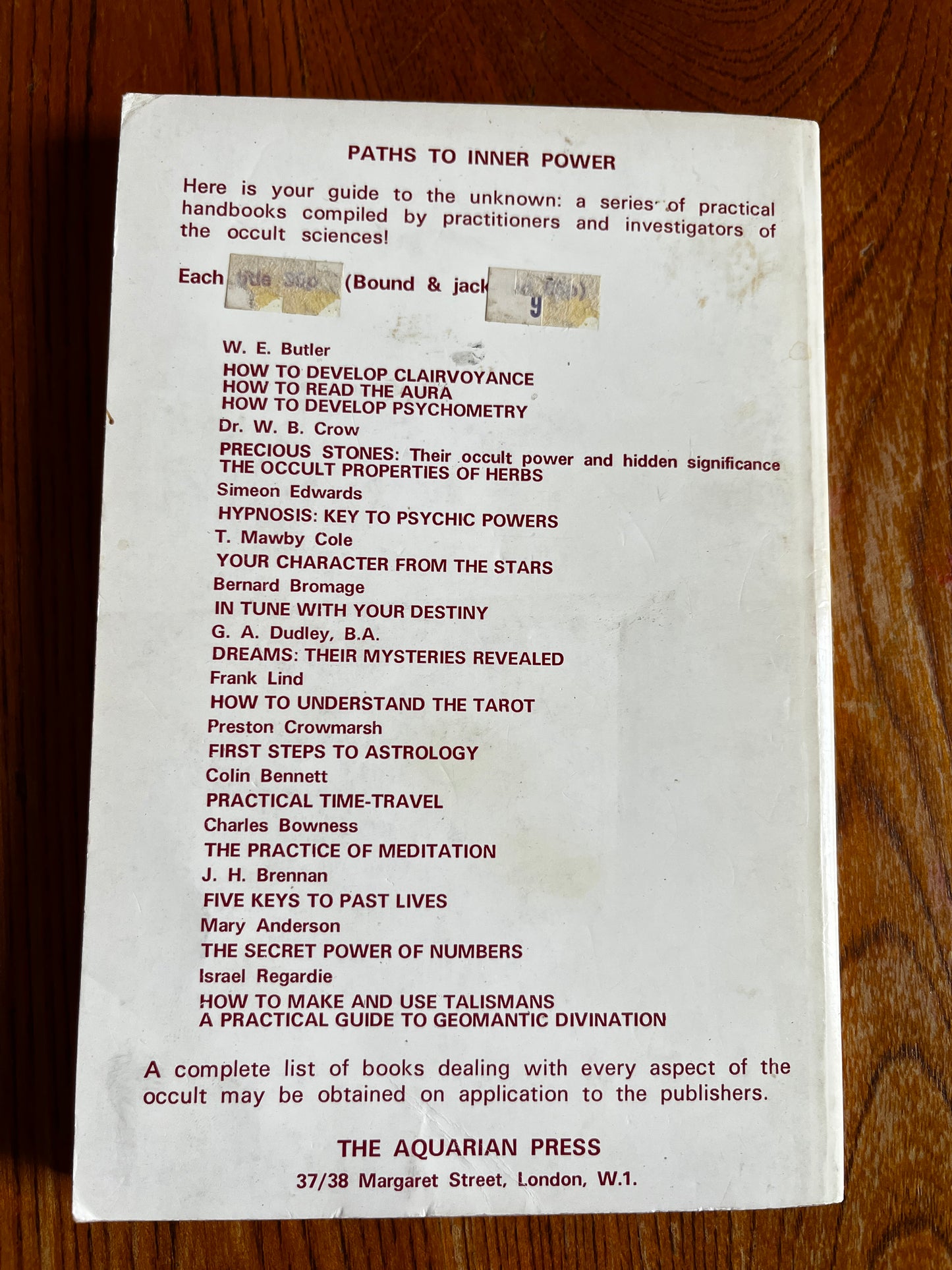 The Secret Power of Numbers - Mary Anderson (1972 First Edition)