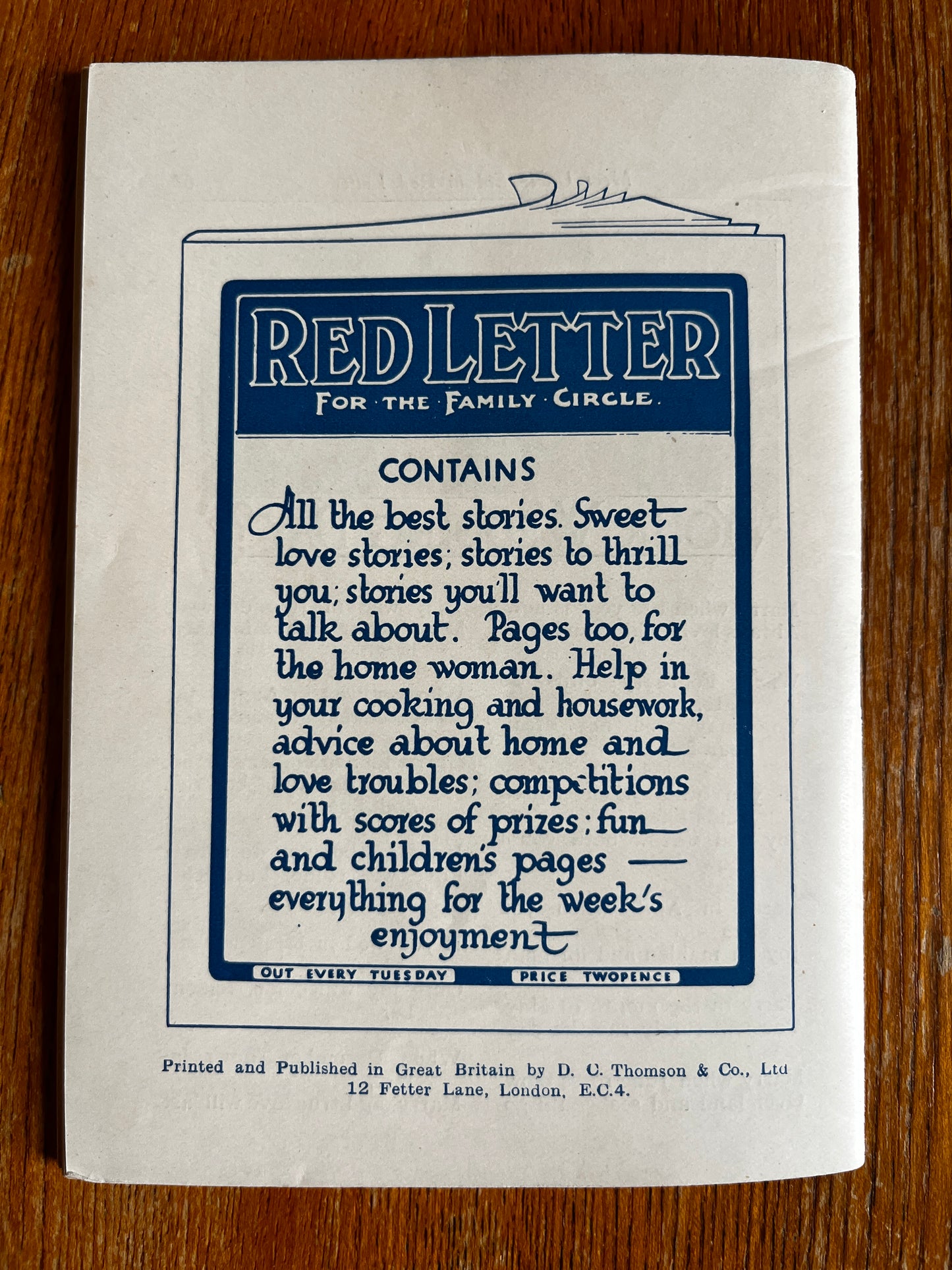 The Complete Fortune Teller - RARE 1930s Newspaper Insert Booklet by Red Letter Magazine